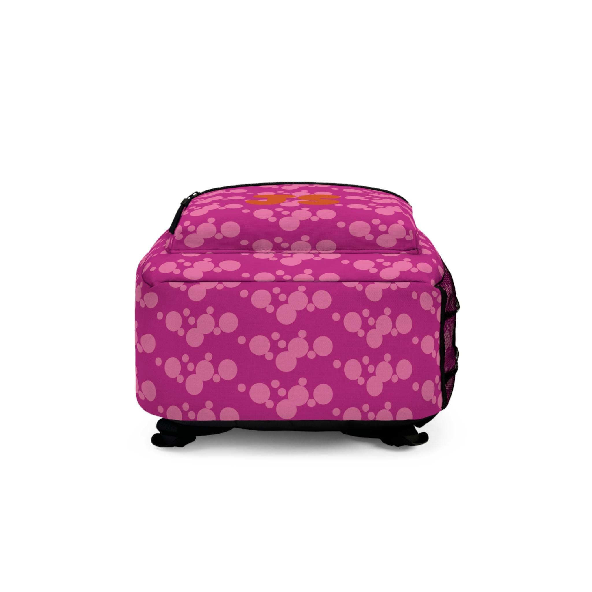 Personalized Horse Backpack for Girls | Bubblegum Pink Heart Sunglasses Design | Custom Name Back to School Bag