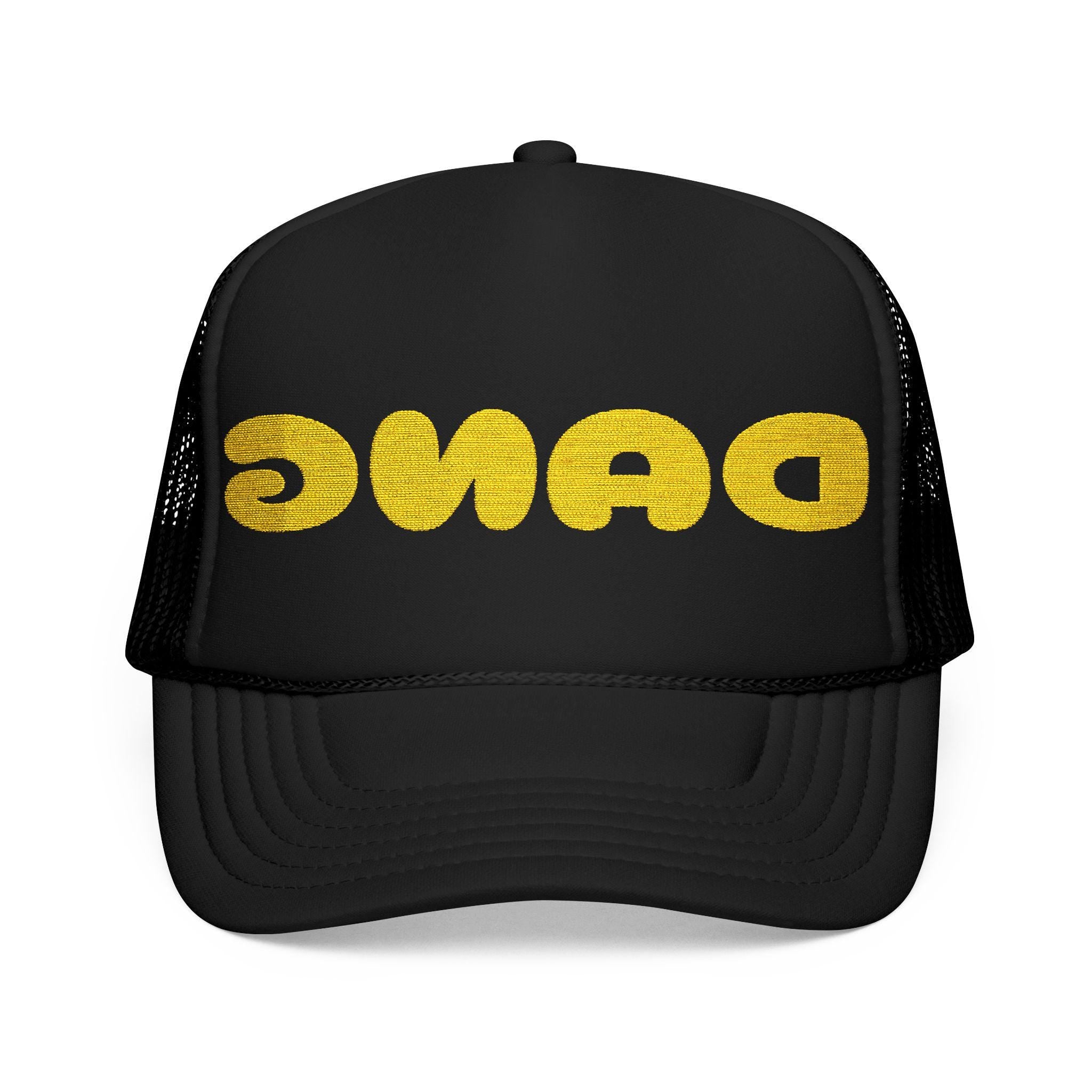 Backwards DANG Trucker Hat, Mirror-Readable Embroidered Foam Cowgirl Cap, Funny Western Style