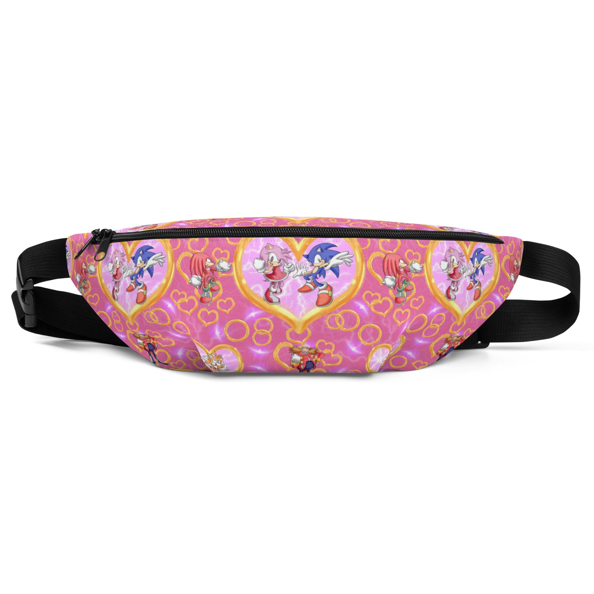 Pink Sonic the Hedgehog Fanny Pack, Pink Sonic Girl Fanny Pack