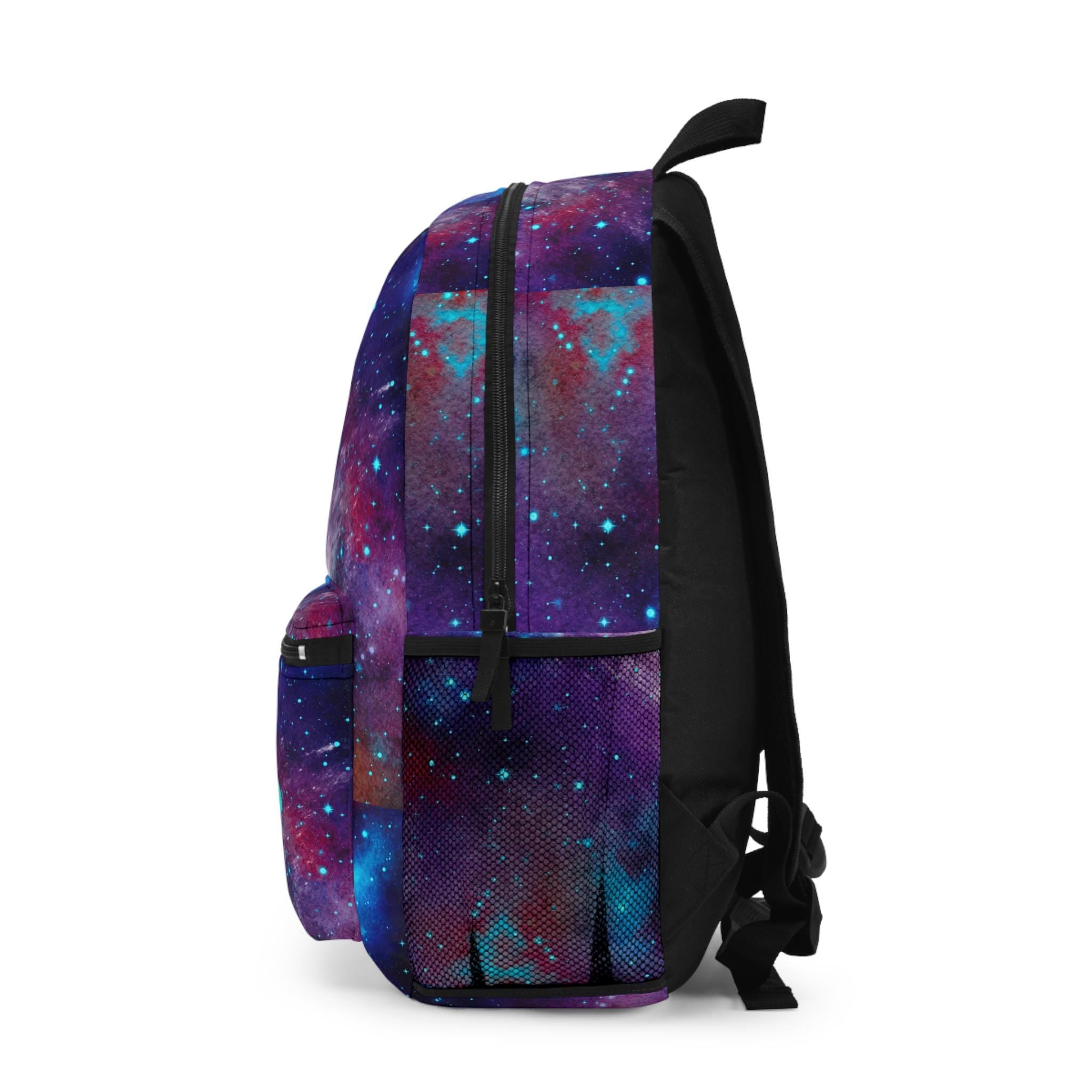 Personalized Galaxy Backpack for Kids, Custom Name Space School Bag | Cosmic Backpack for Students