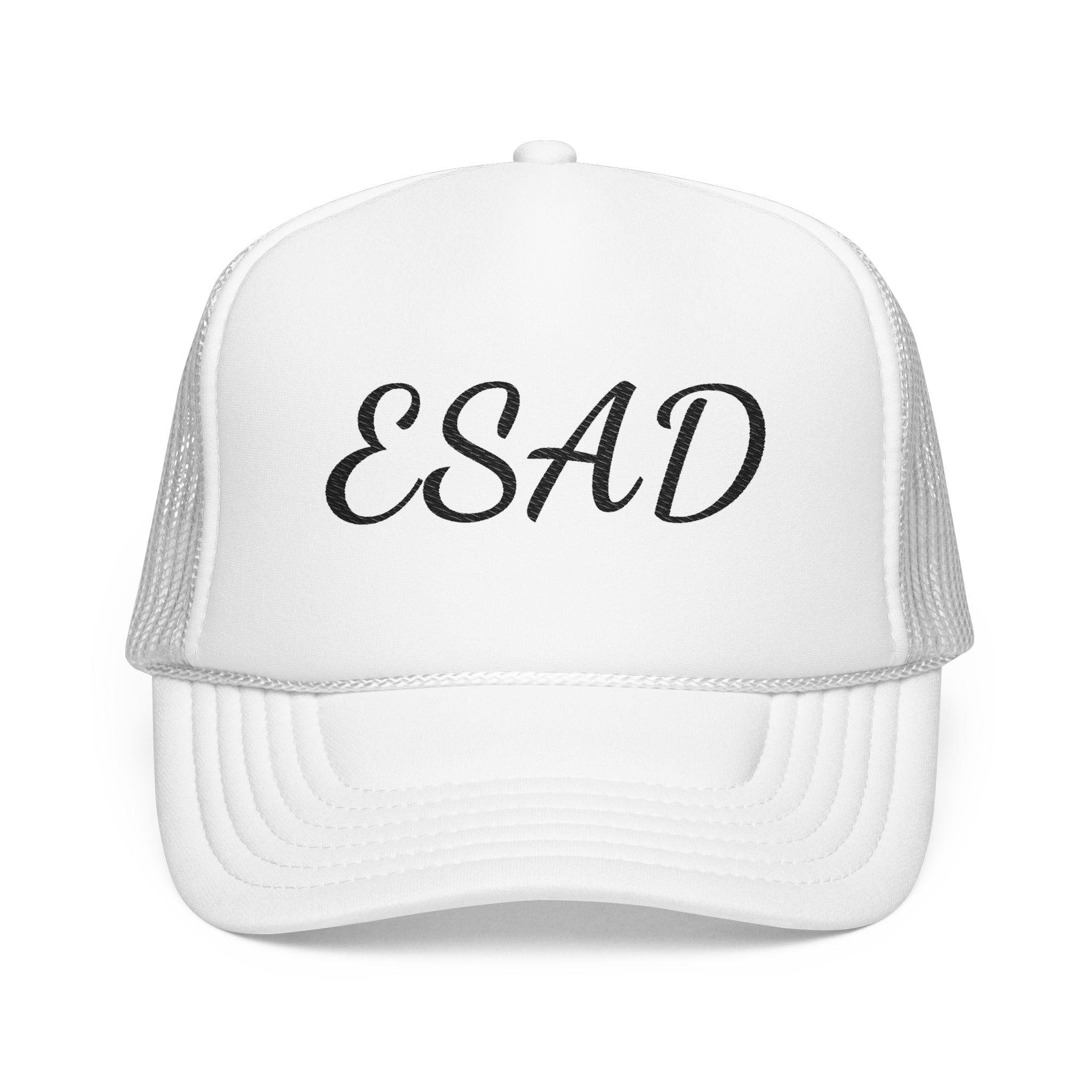 ESAD Trucker Hat, Eat Shit and Die | Funny Embroidered Foam Cap | Bold Humor Statement Hat