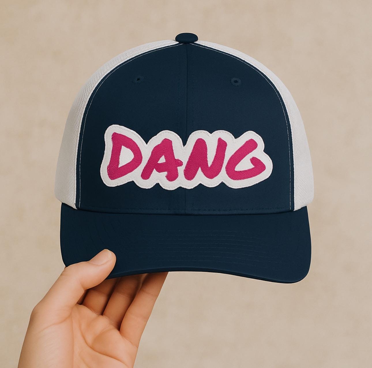 Custom Embroidered Trucker Hat: Pink Foam Western Cap -Razels
