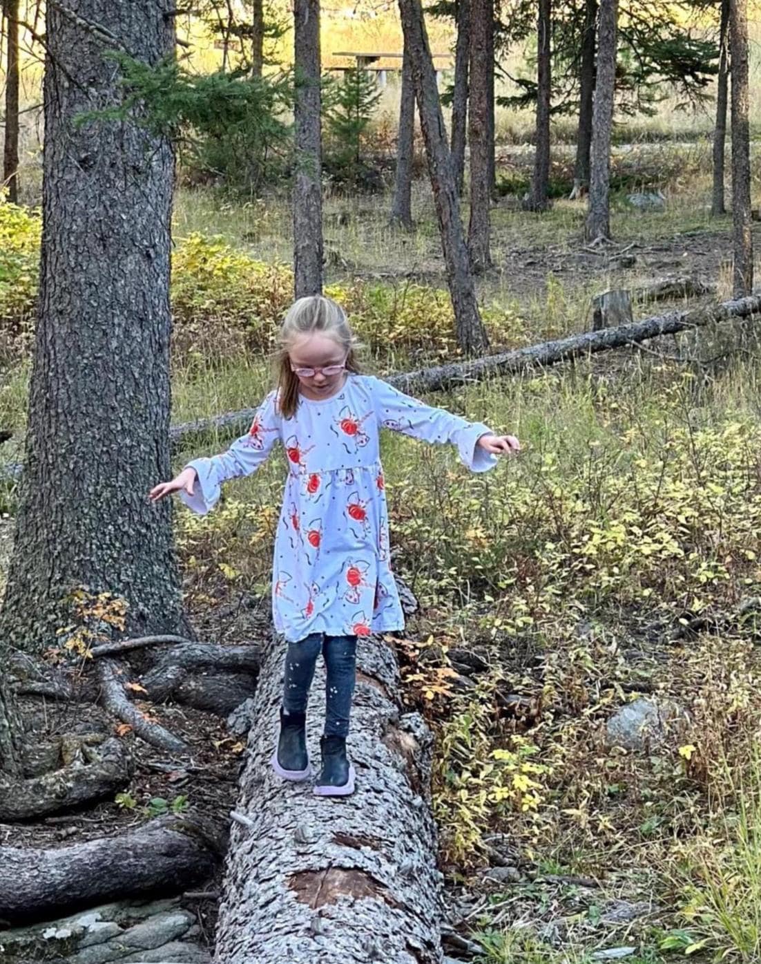 Adventure ready girls&#39; outfits. Unicorn Pumpkin Dress & Romper Set 
🦄 Dress – Adorable flutter sleeves at the wrist and a relaxed fit that’s easy to layer with leggings when the weather turns chilly.
🦄 Romper – Features cute ruffle cuffs and shoulder snaps for easy dressing + leg snaps for fast diaper changes.

✔ Made from a super-soft cotton/spandex blend (90/10)
✔ Comfy stretch for all-day play and cozy cuddles
✔ Great for fall photoshoots, pumpkin patch days & sibling sets