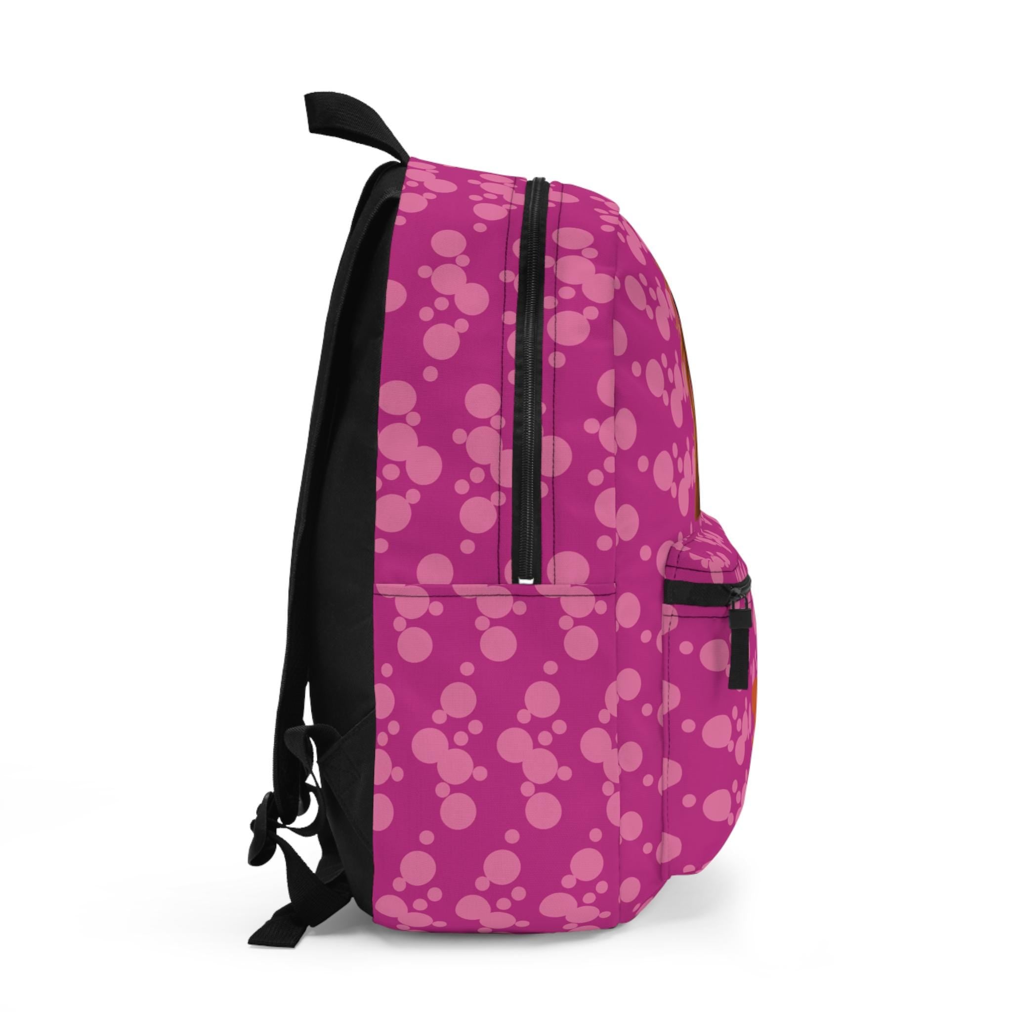 Personalized Horse Backpack for Girls | Bubblegum Pink Heart Sunglasses Design | Custom Name Back to School Bag