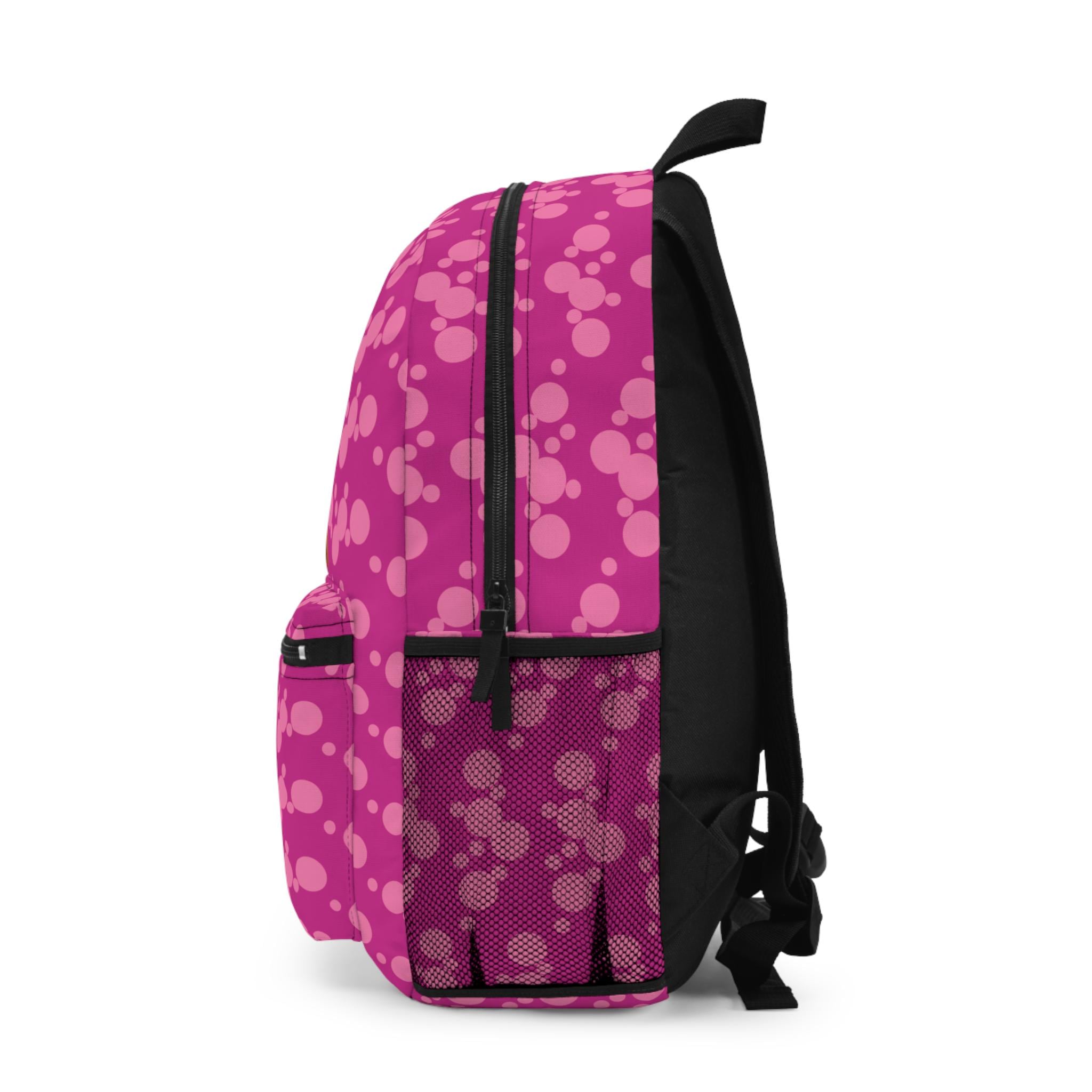 Personalized Horse Backpack for Girls | Bubblegum Pink Heart Sunglasses Design | Custom Name Back to School Bag