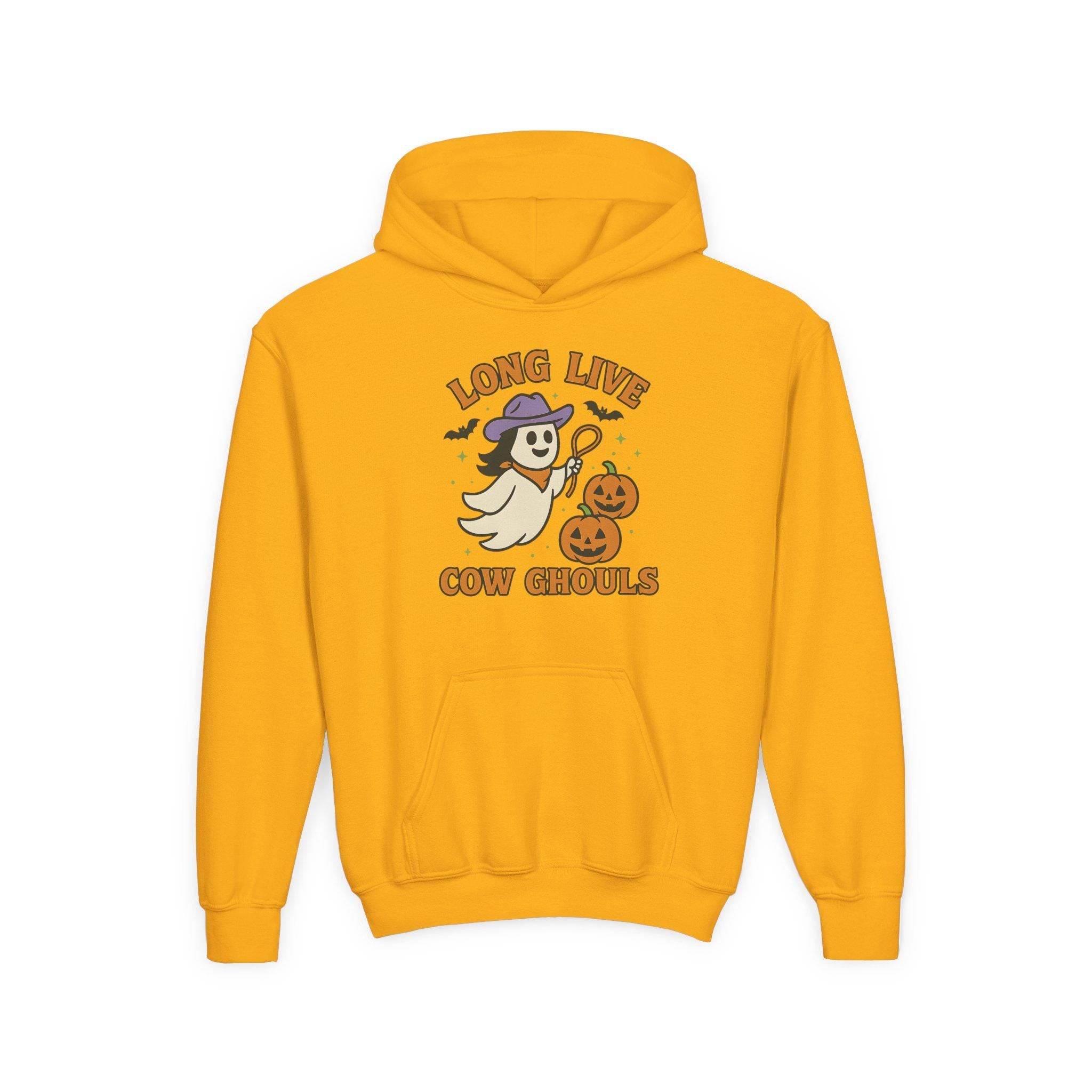 Long Live Cow Ghouls Kid Sweatshirt | Youth Halloween Hoodie -Razels