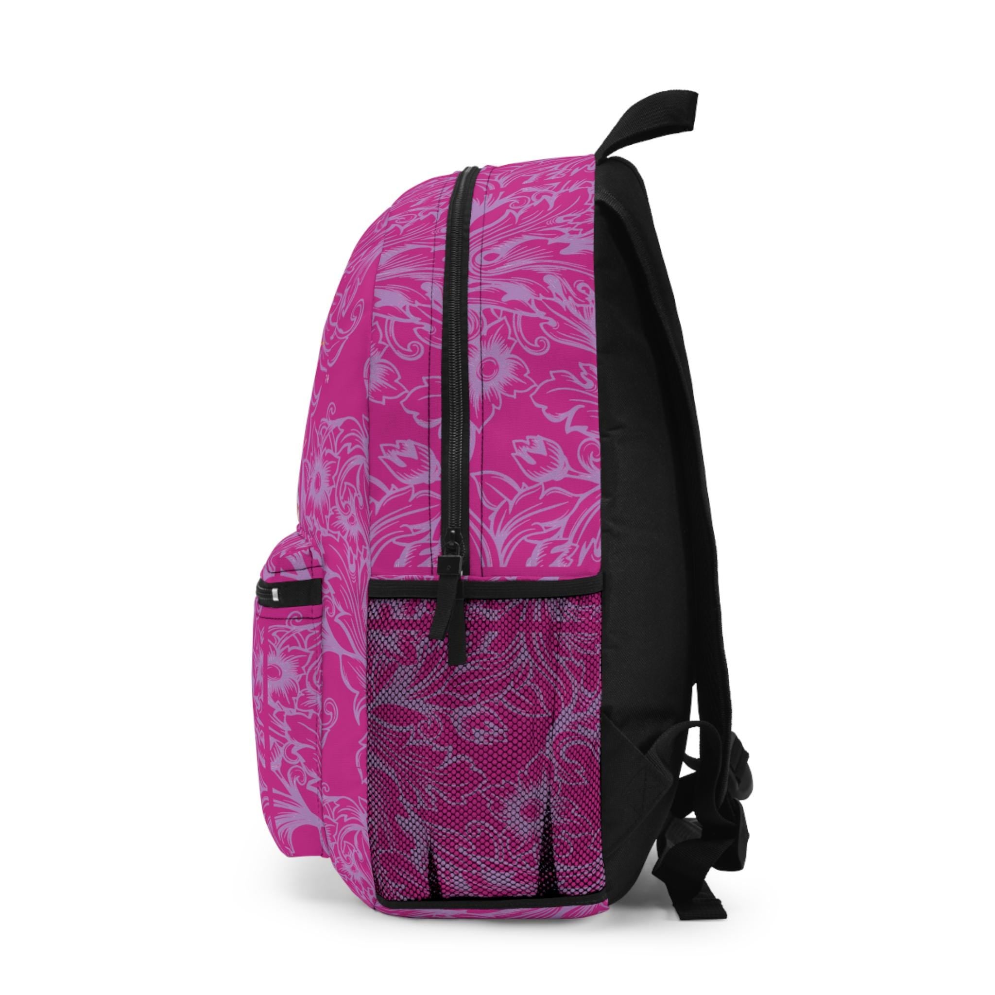 Personalized Horse Backpack, Hot Pink Tooled Print