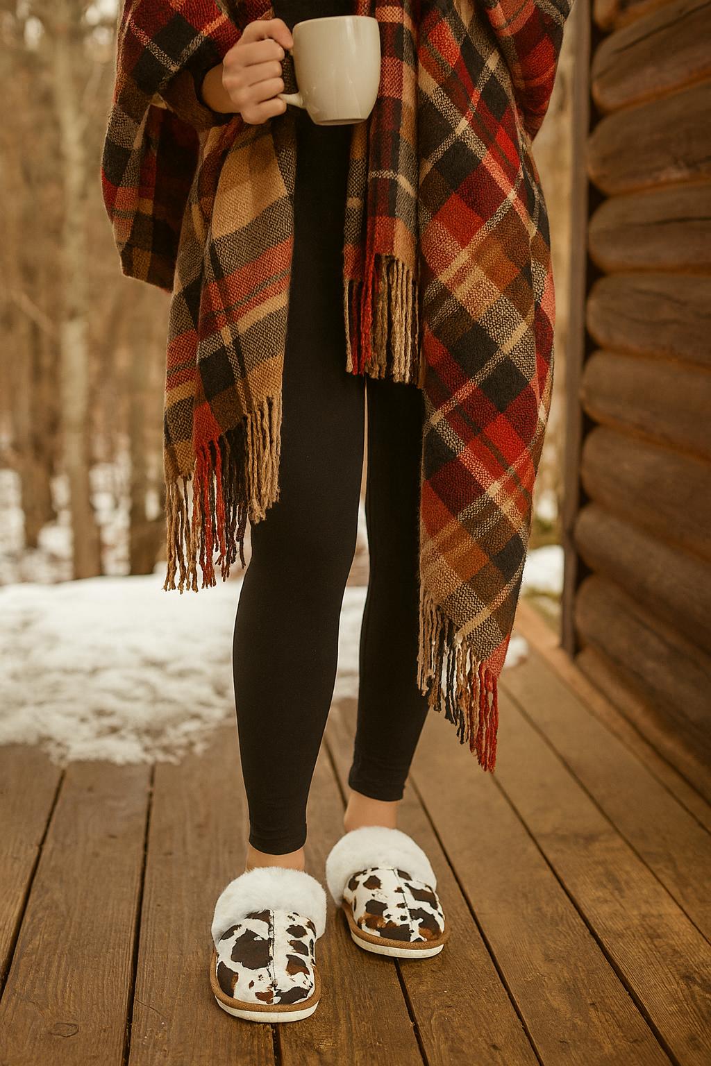 COW Print Slipper, Cowgirl Shoes