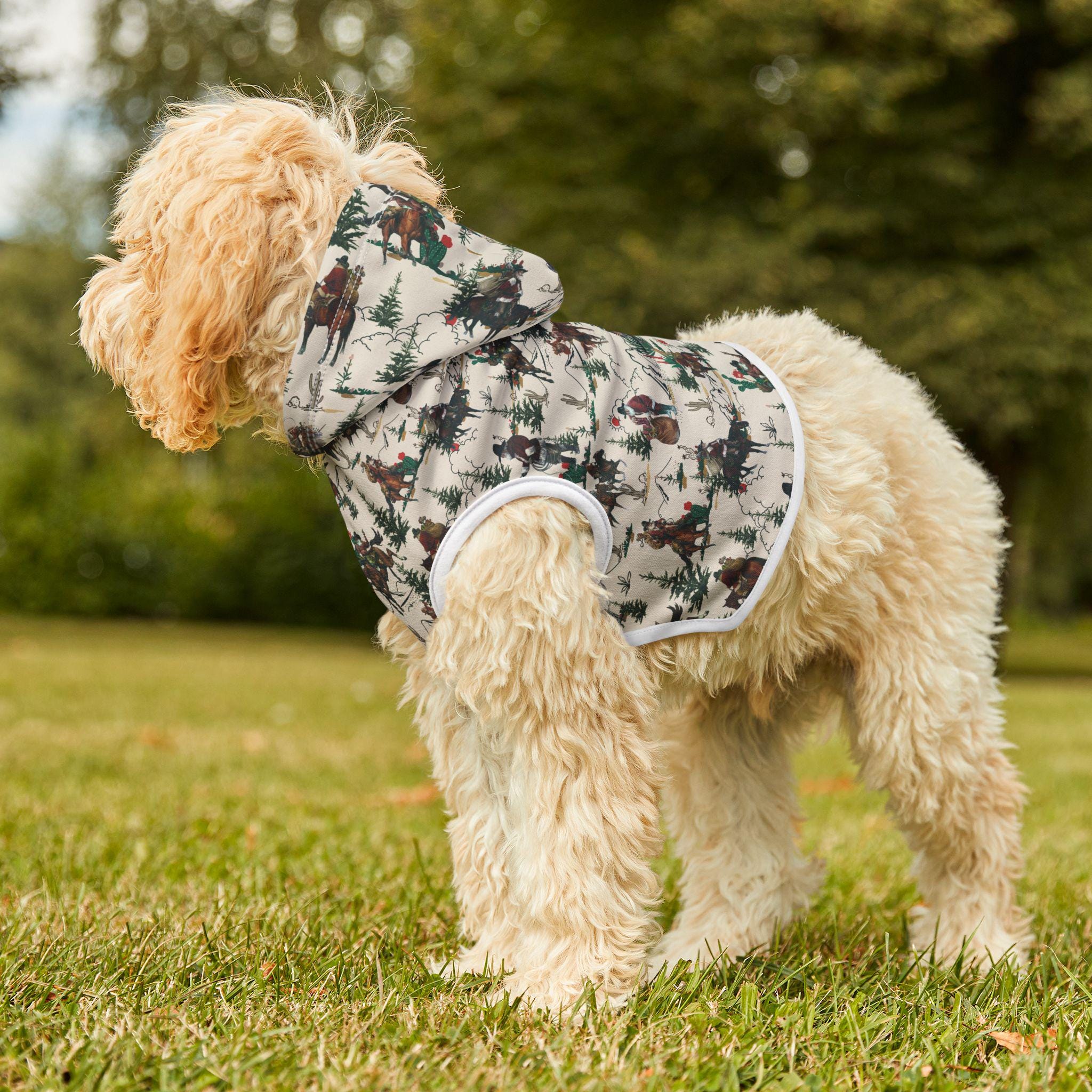 Cowboy Santa Pet Hoodie, Matching Family Christmas Outfit for Dogs and Cats, Western Holiday Hoodie (Razels Exclusive) -Razels