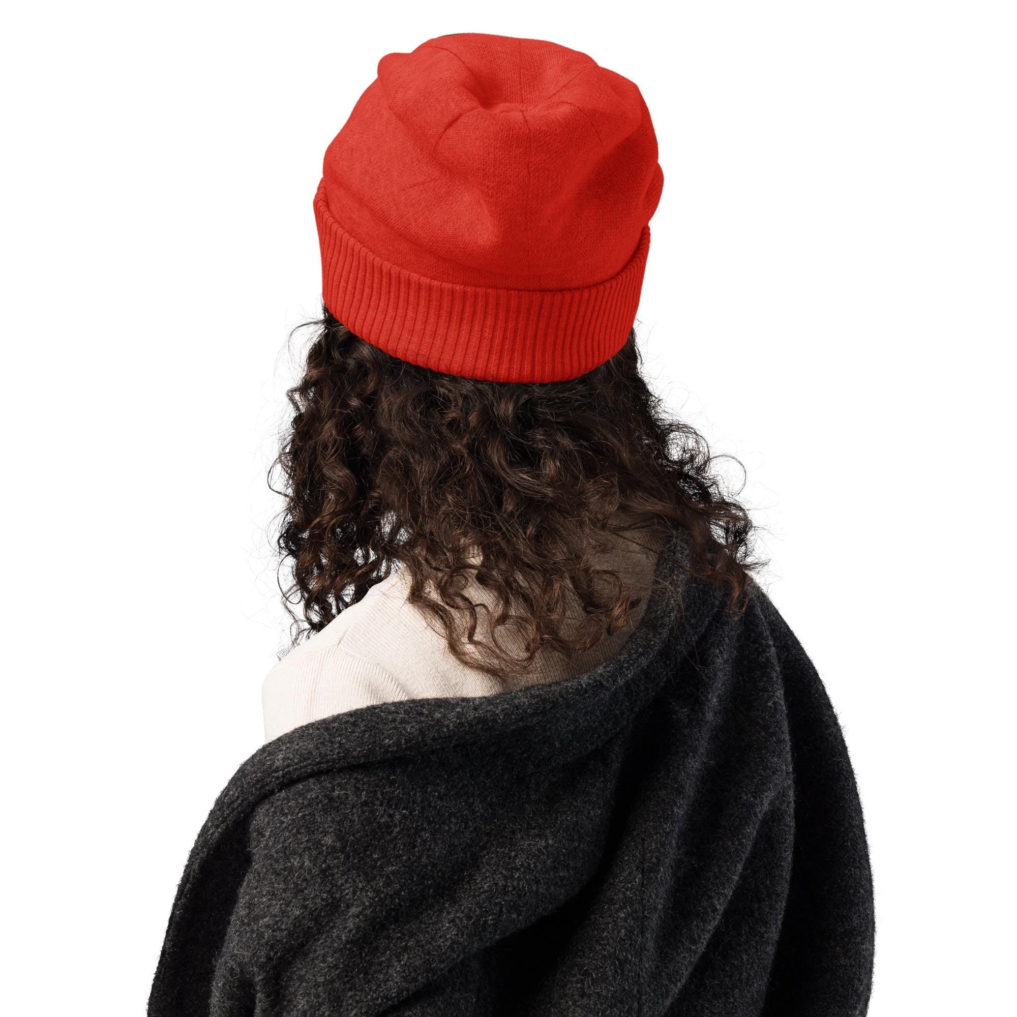 Cowboy Knit Beanie – Western Rope Rider Hat | Red Soft Knit | Razels Exclusive -Razels
