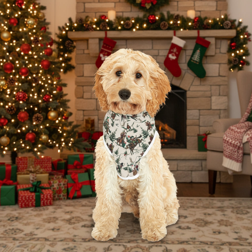 Cowboy Santa Pet Hoodie, Matching Family Christmas Outfit for Dogs and Cats, Western Holiday Hoodie (Razels Exclusive) -Razels