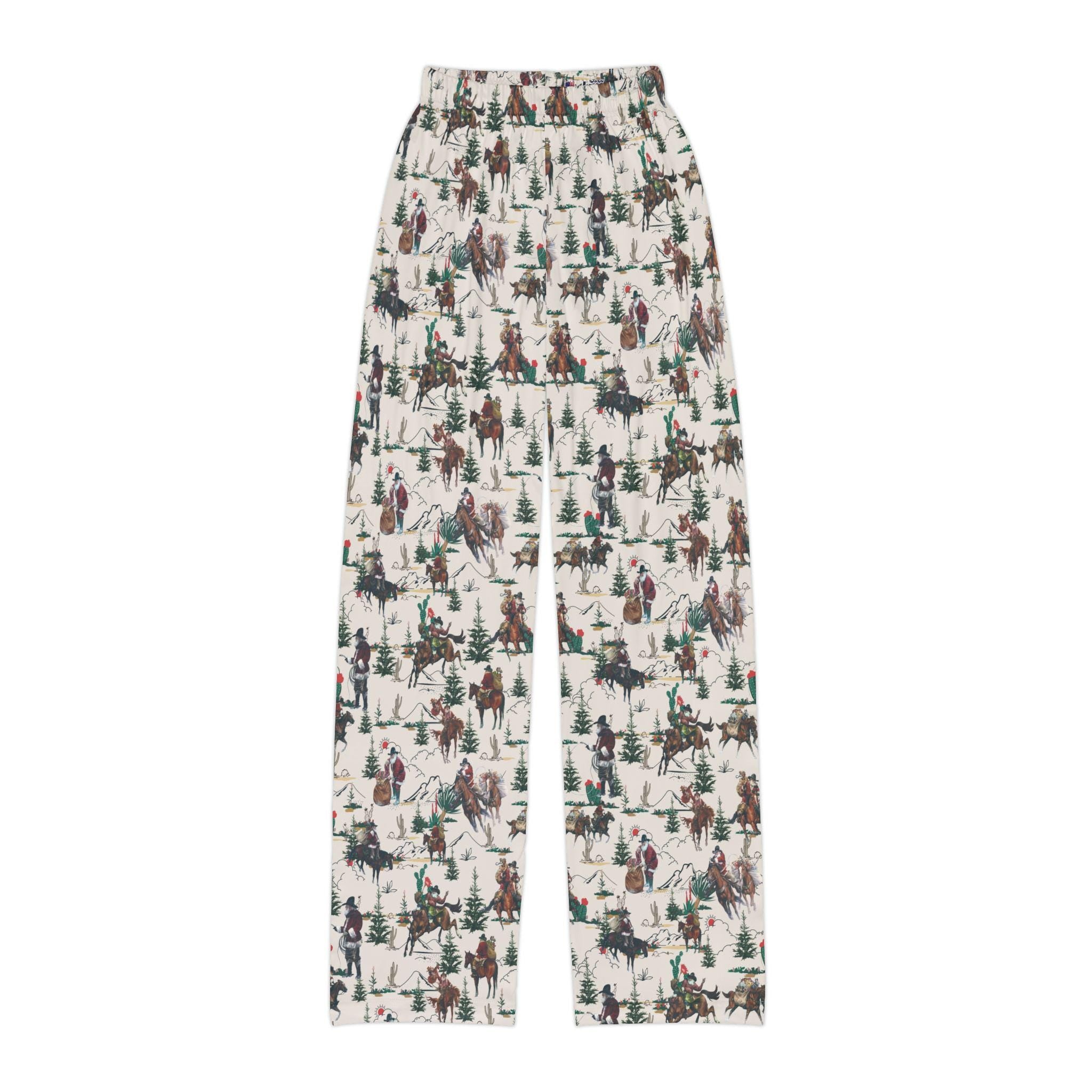 Cowboy Santa Kids Lounge Pants | Matching Family Christmas Pajamas | Soft & Comfy Kids Sleepwear -Razels