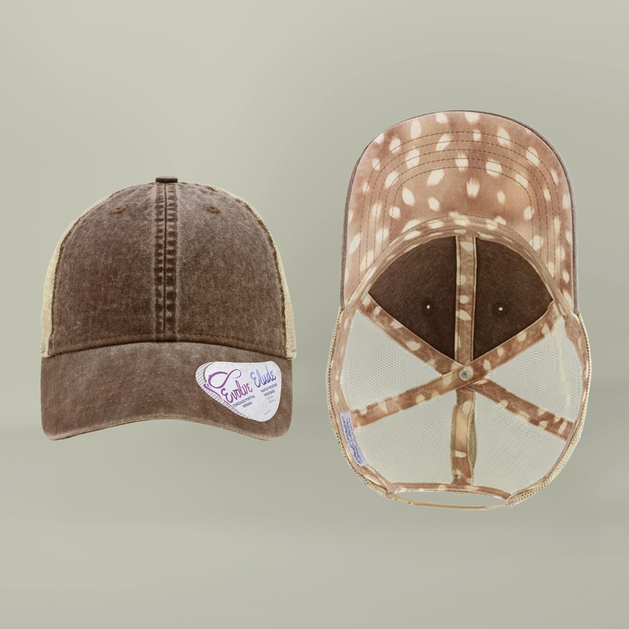 Ponytail Trucker Hat, Women's Funny Saying Cap,