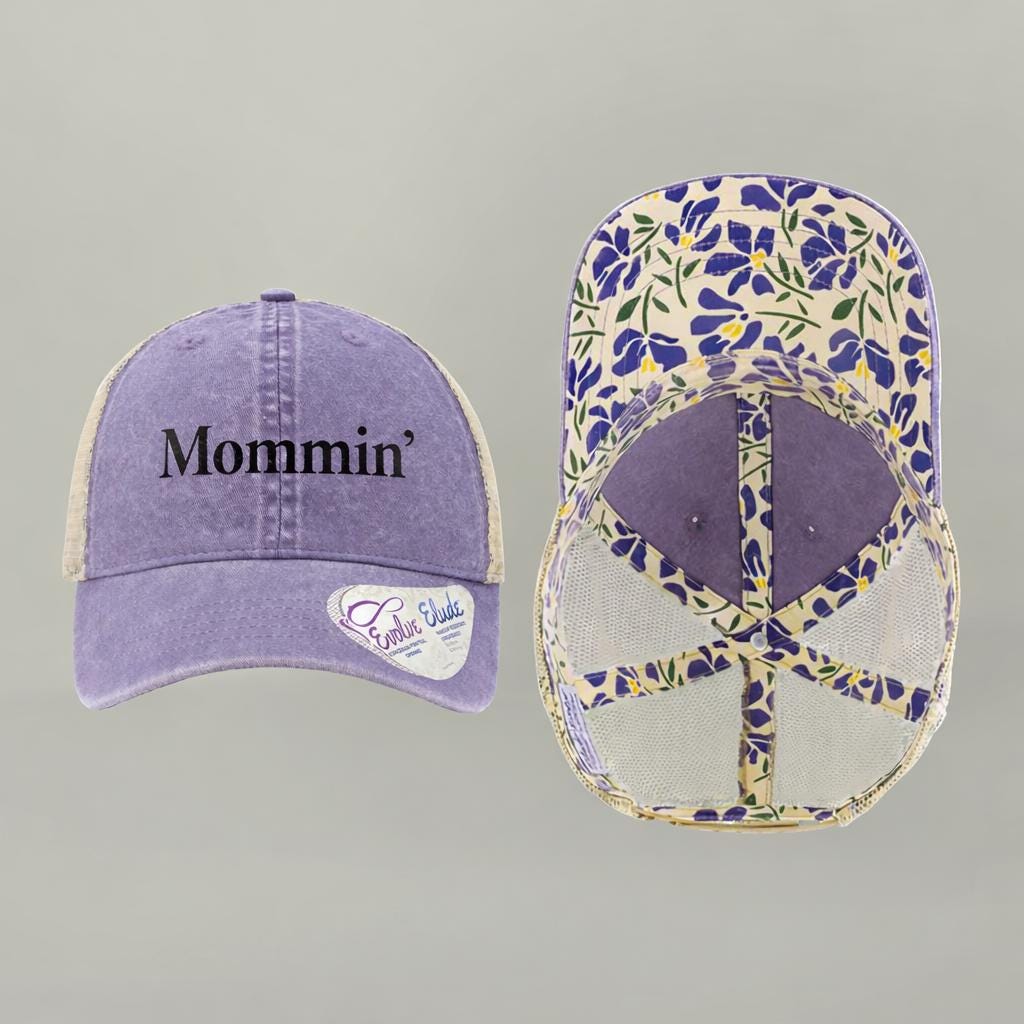 Ponytail Trucker Hat, Women's Funny Saying Cap,