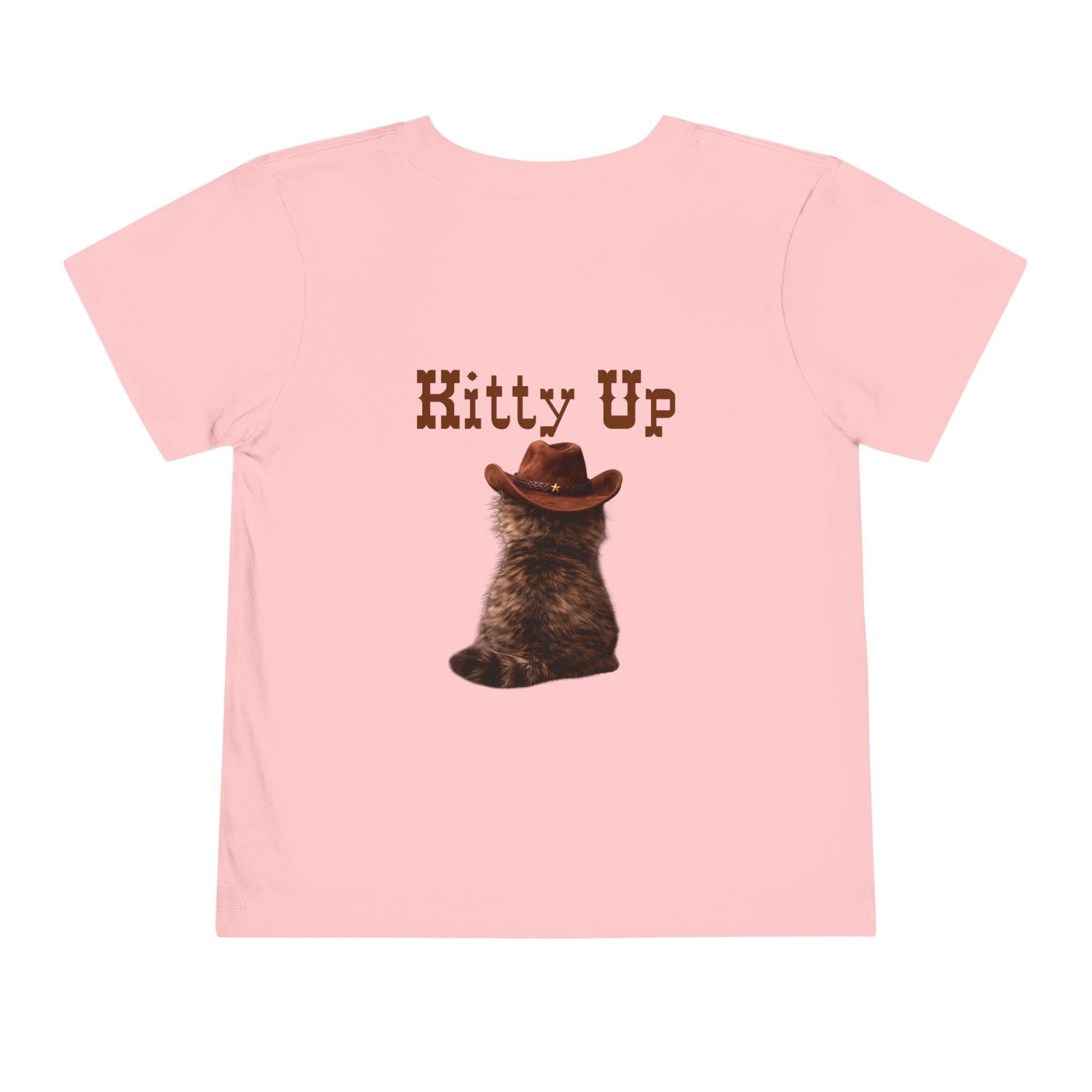 Kitty Up Cowboy Cat Toddler Tee | Western Cat Shirt