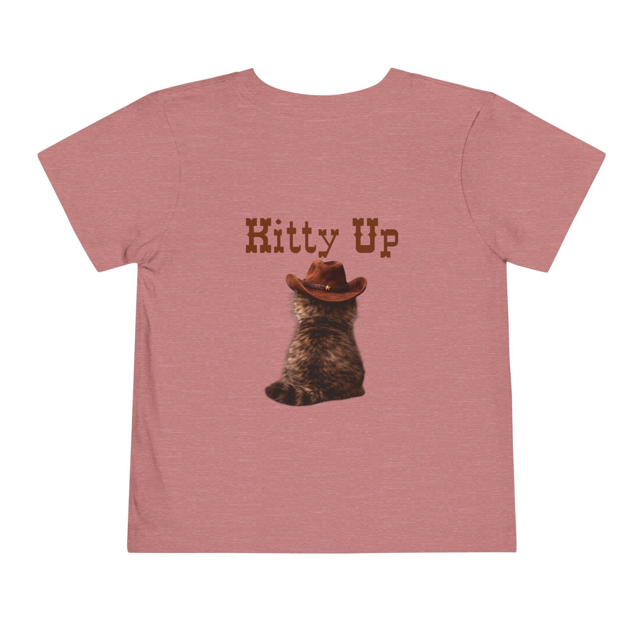 Kitty Up Cowboy Cat Toddler Tee | Western Cat Shirt