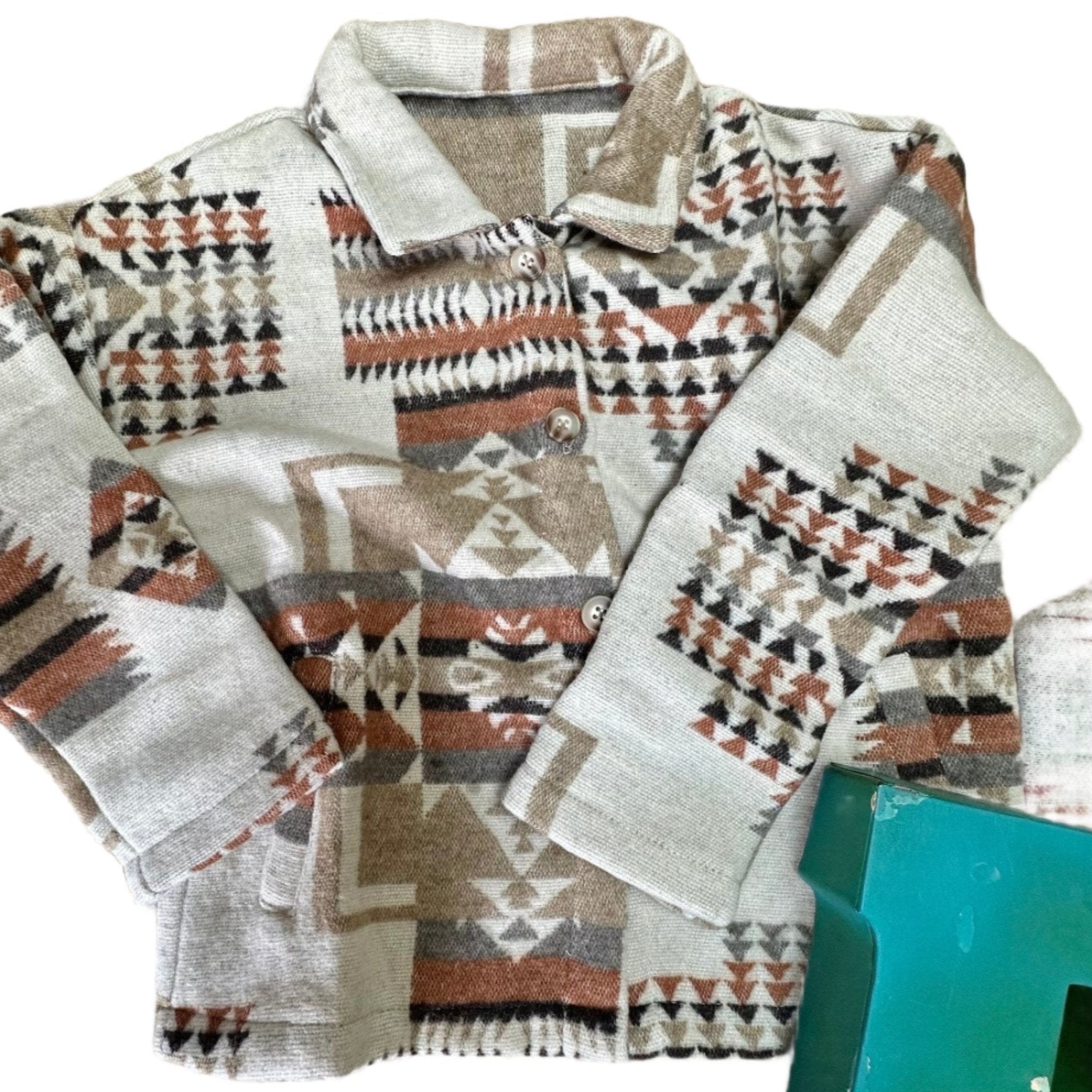 kids SouthWestern SHACKET, Fall Layering Button Up - Razels