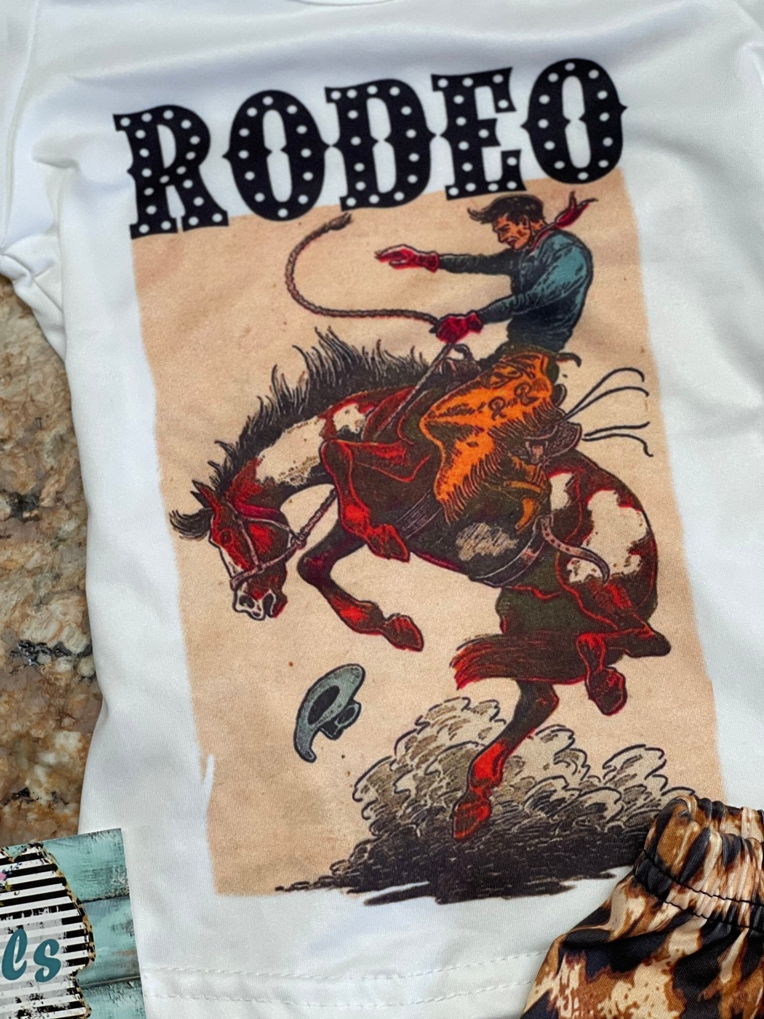 LEOPARD Rodeo COWBOY Short Set, Western Baby - Razels