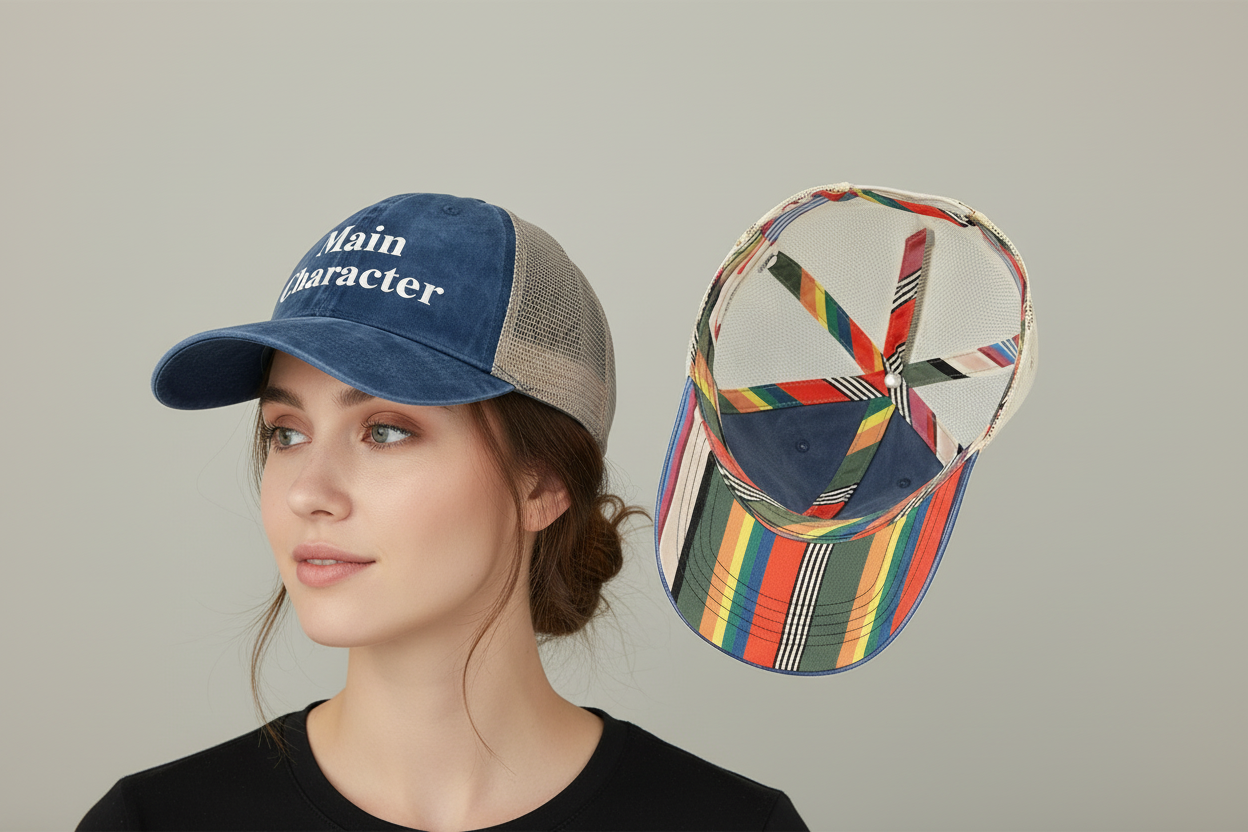 mAIN CHARCTER PONY TAIL CAP