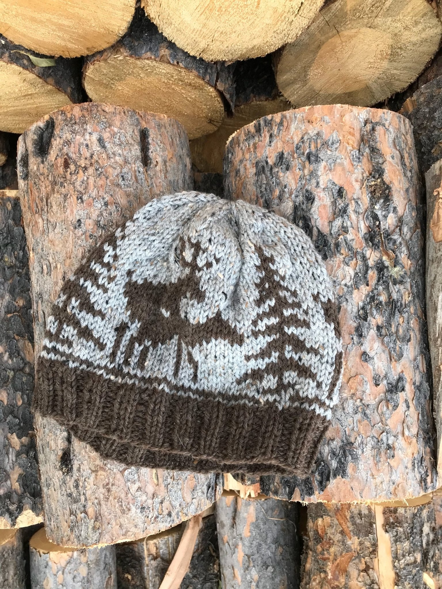 Men's Hunting Camp Hat - Funny Gift | Naughty Elk & Deer Design | Hunting Season Knit Hat - Razels