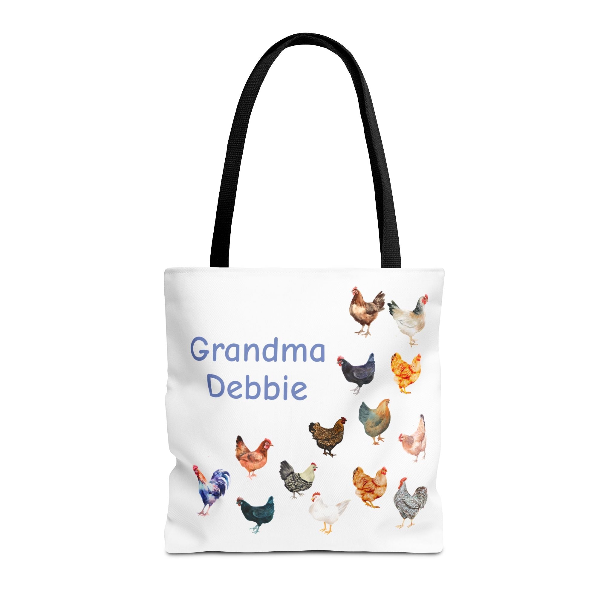 Personalized Chicken Tote Bag, Farmhouse Style reuseable grocery bag, errand bag, gift for mom, grandma, custom gift, chicken lover gift - Razels