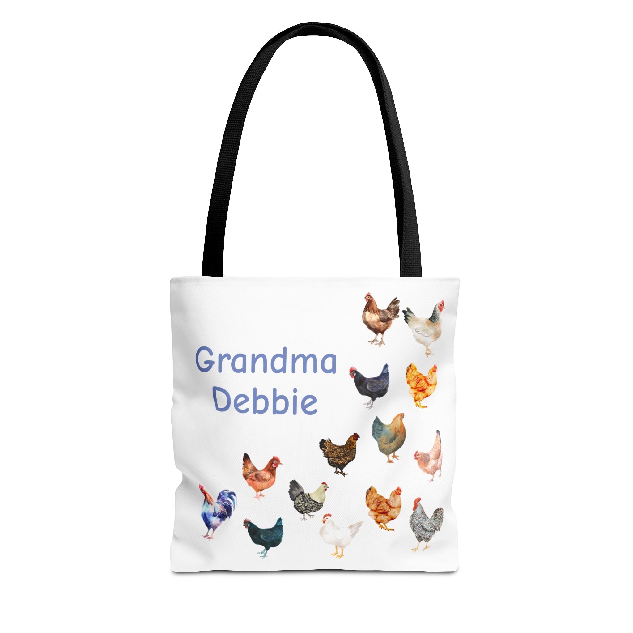 Personalized Chicken Tote Bag, Farmhouse Style reuseable grocery bag, errand bag, gift for mom, grandma, custom gift, chicken lover gift - Razels