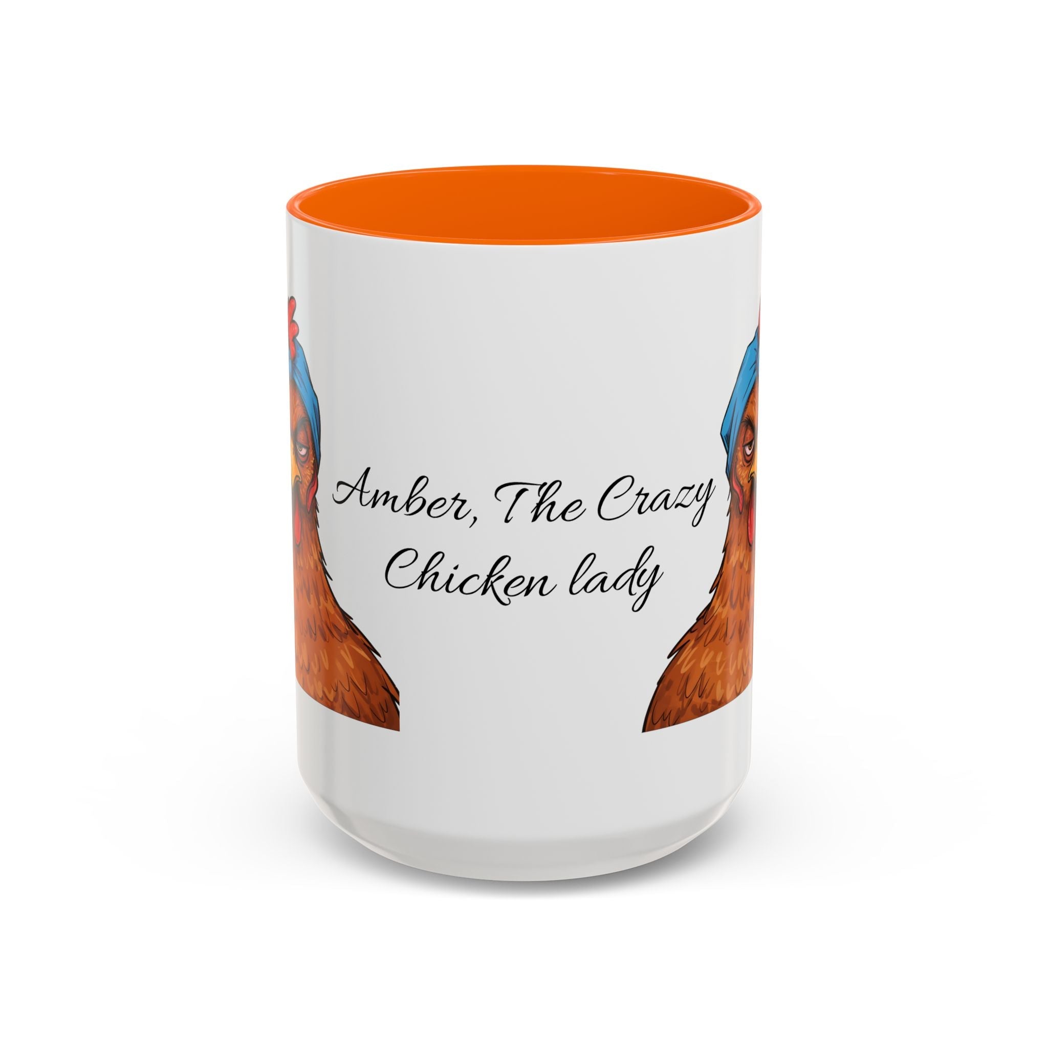 Personalized Crazy Chicken Lady Mug, Red Hen Mug,, Mad Hen Mug, Chicken Coffee Cup, Gift for Chicken Lover, Quirky Coffee Cup - Razels
