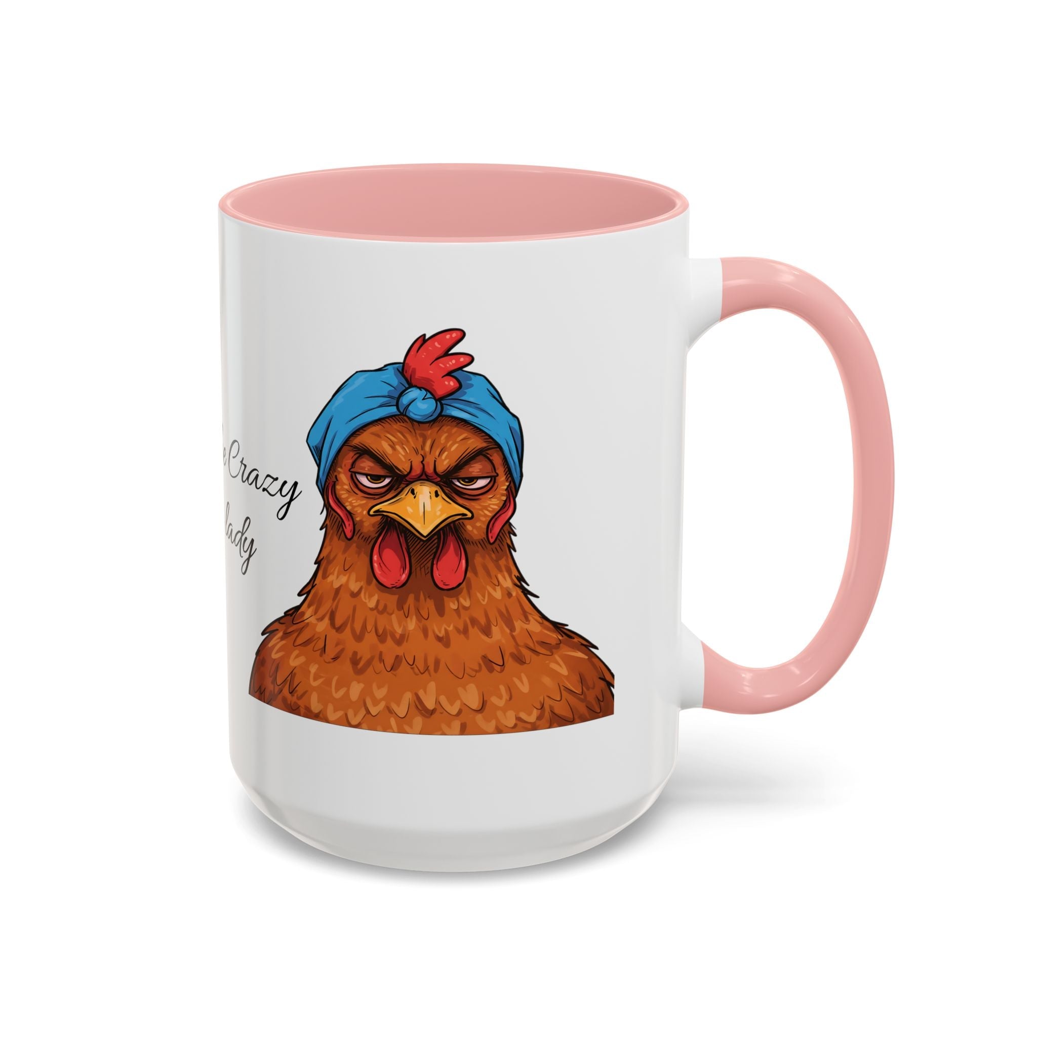 Personalized Crazy Chicken Lady Mug, Red Hen Mug,, Mad Hen Mug, Chicken Coffee Cup, Gift for Chicken Lover, Quirky Coffee Cup - Razels