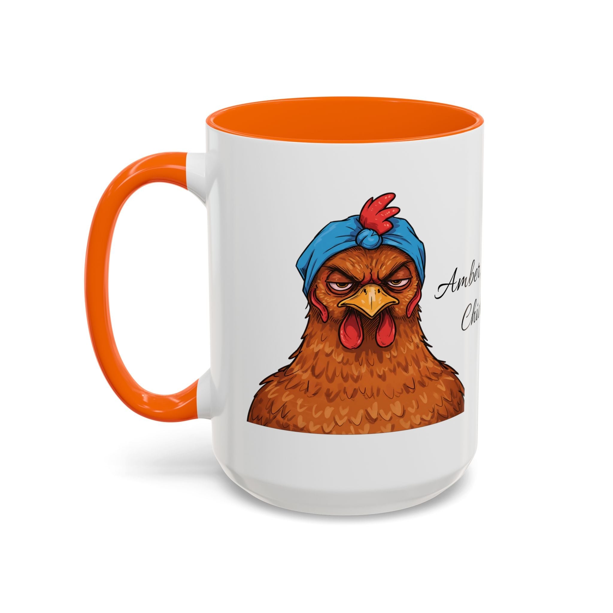 Personalized Crazy Chicken Lady Mug, Red Hen Mug,, Mad Hen Mug, Chicken Coffee Cup, Gift for Chicken Lover, Quirky Coffee Cup - Razels