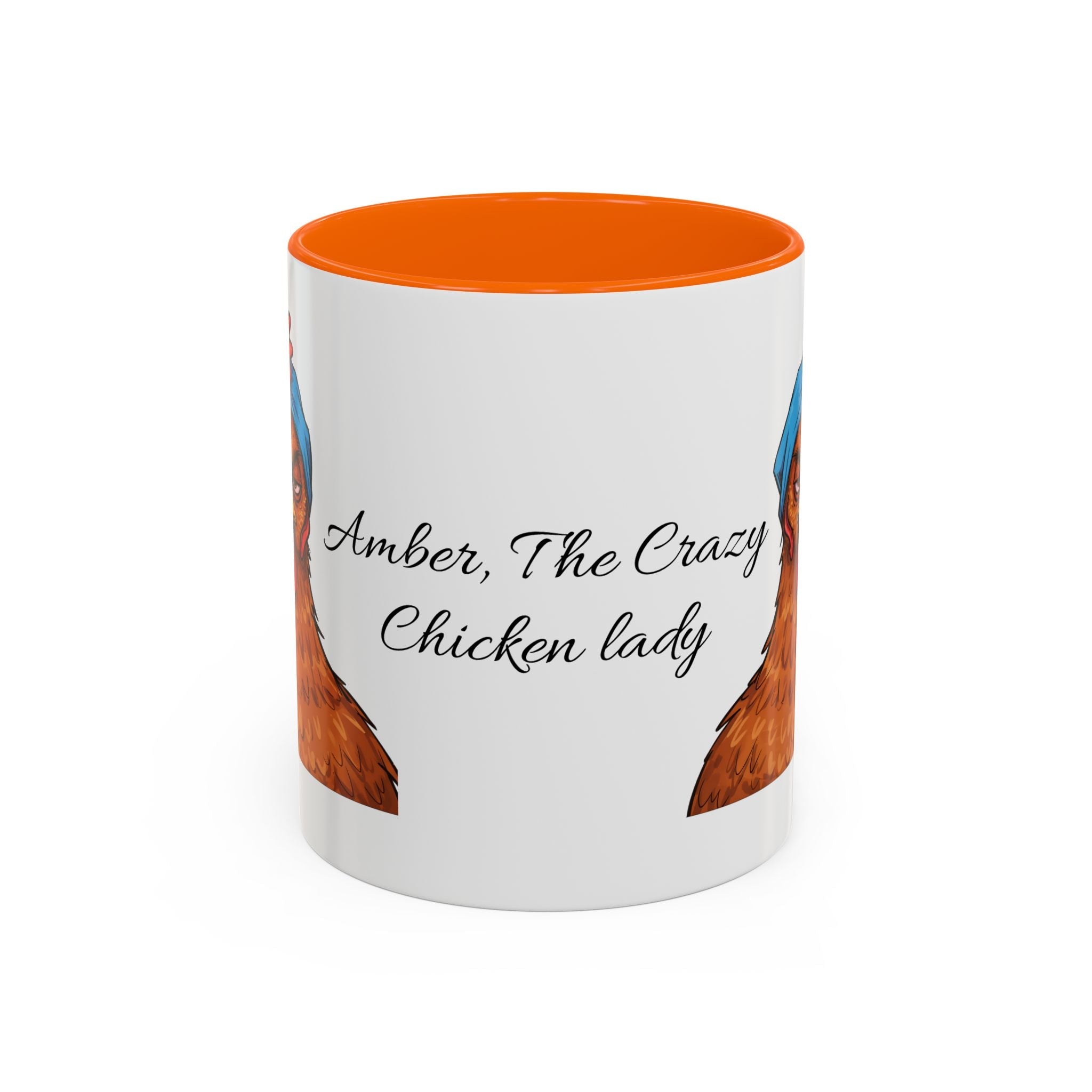 Personalized Crazy Chicken Lady Mug, Red Hen Mug,, Mad Hen Mug, Chicken Coffee Cup, Gift for Chicken Lover, Quirky Coffee Cup - Razels