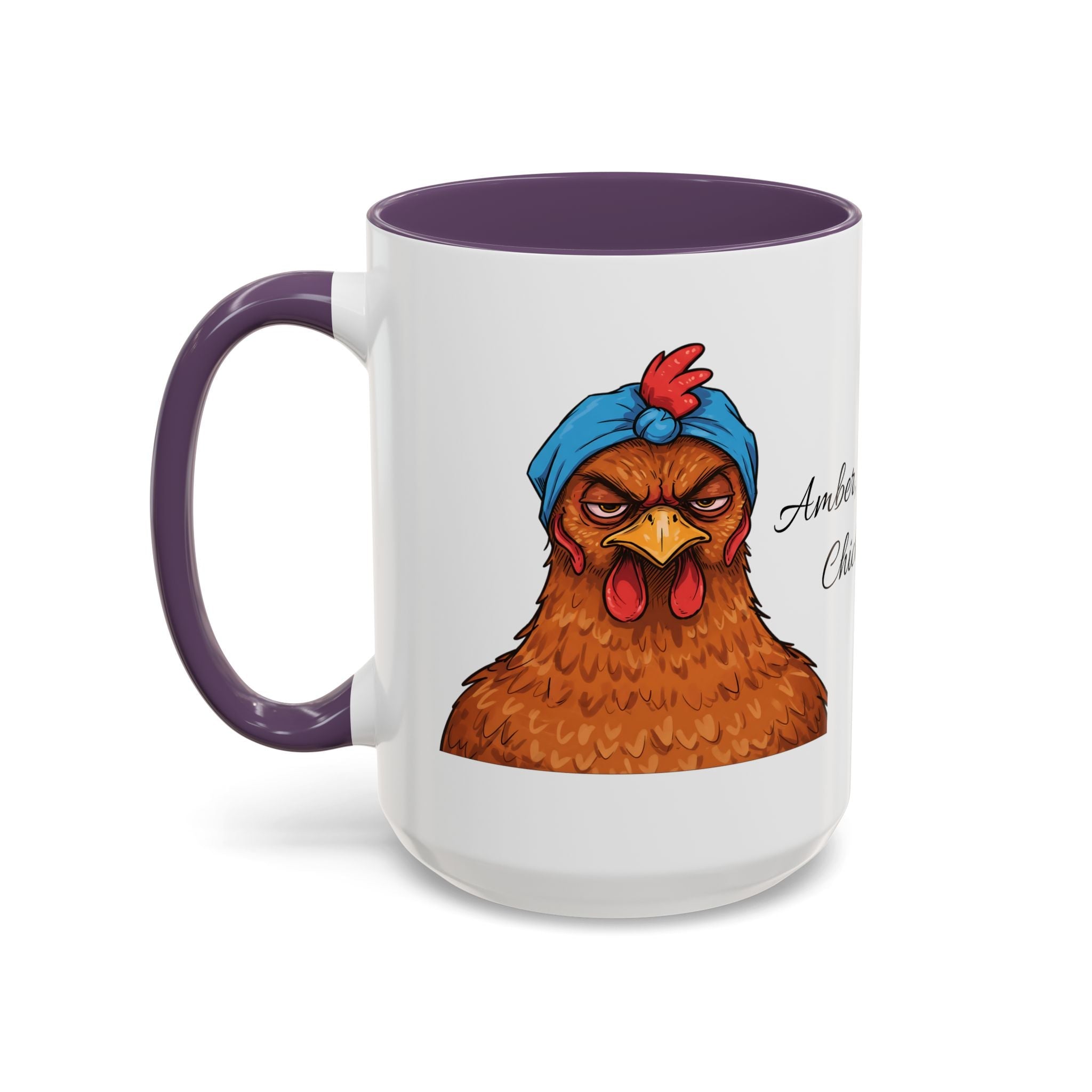 Personalized Crazy Chicken Lady Mug, Red Hen Mug,, Mad Hen Mug, Chicken Coffee Cup, Gift for Chicken Lover, Quirky Coffee Cup - Razels