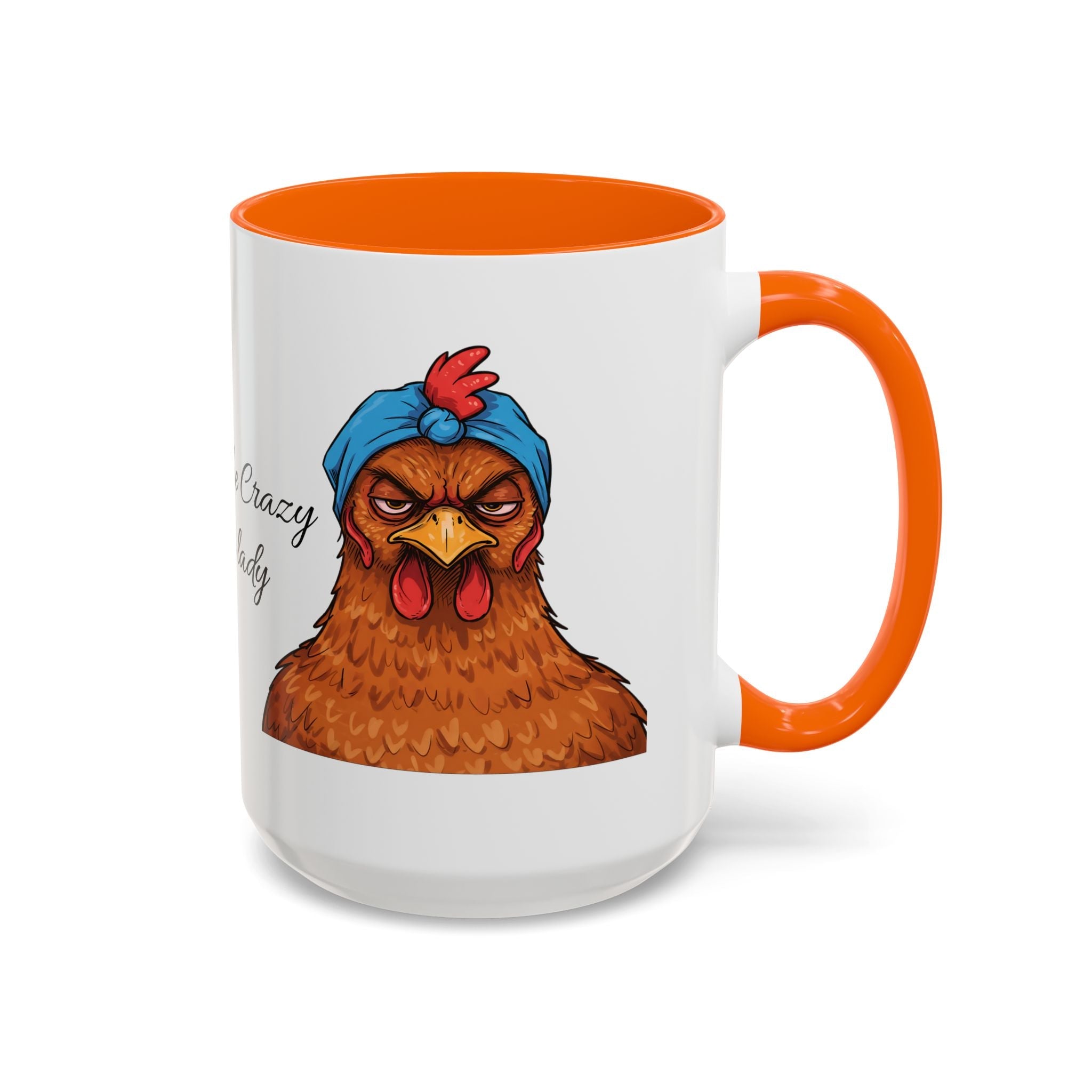 Personalized Crazy Chicken Lady Mug, Red Hen Mug,, Mad Hen Mug, Chicken Coffee Cup, Gift for Chicken Lover, Quirky Coffee Cup - Razels