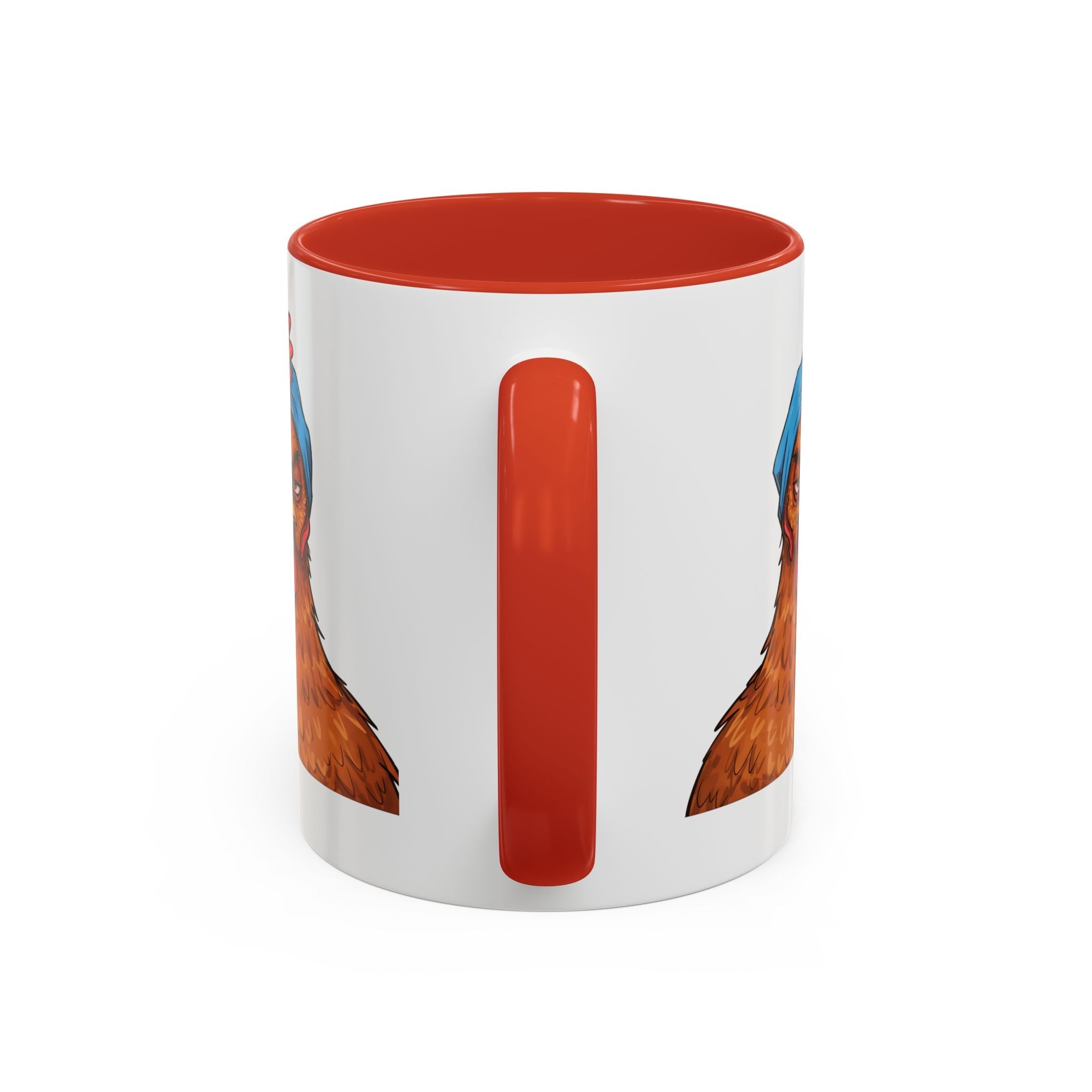 Personalized Crazy Chicken Lady Mug, Red Hen Mug,, Mad Hen Mug, Chicken Coffee Cup, Gift for Chicken Lover, Quirky Coffee Cup - Razels