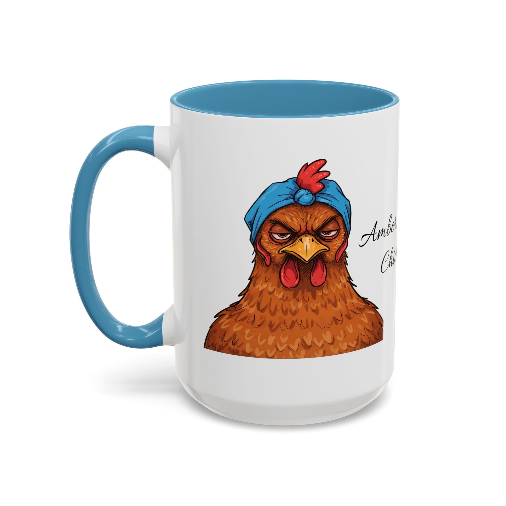 Personalized Crazy Chicken Lady Mug, Red Hen Mug,, Mad Hen Mug, Chicken Coffee Cup, Gift for Chicken Lover, Quirky Coffee Cup - Razels