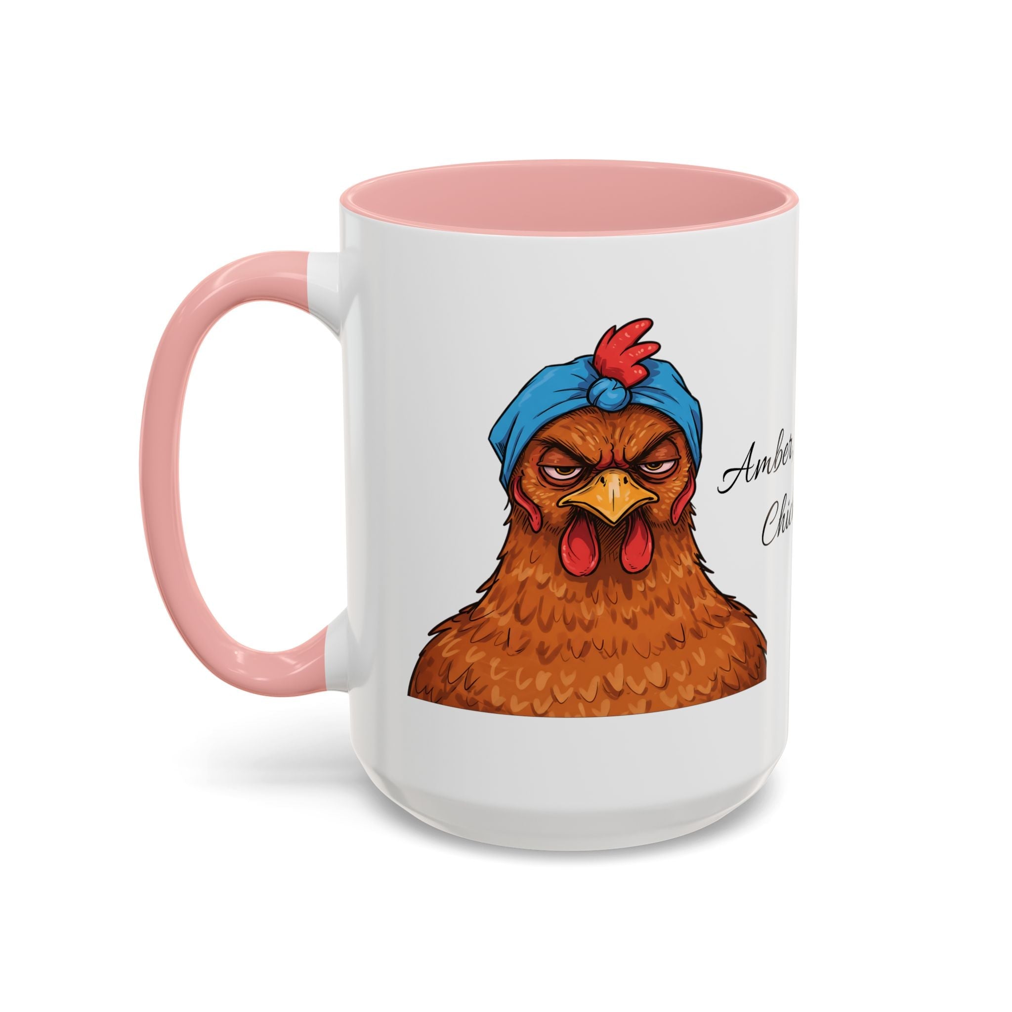 Personalized Crazy Chicken Lady Mug, Red Hen Mug,, Mad Hen Mug, Chicken Coffee Cup, Gift for Chicken Lover, Quirky Coffee Cup - Razels