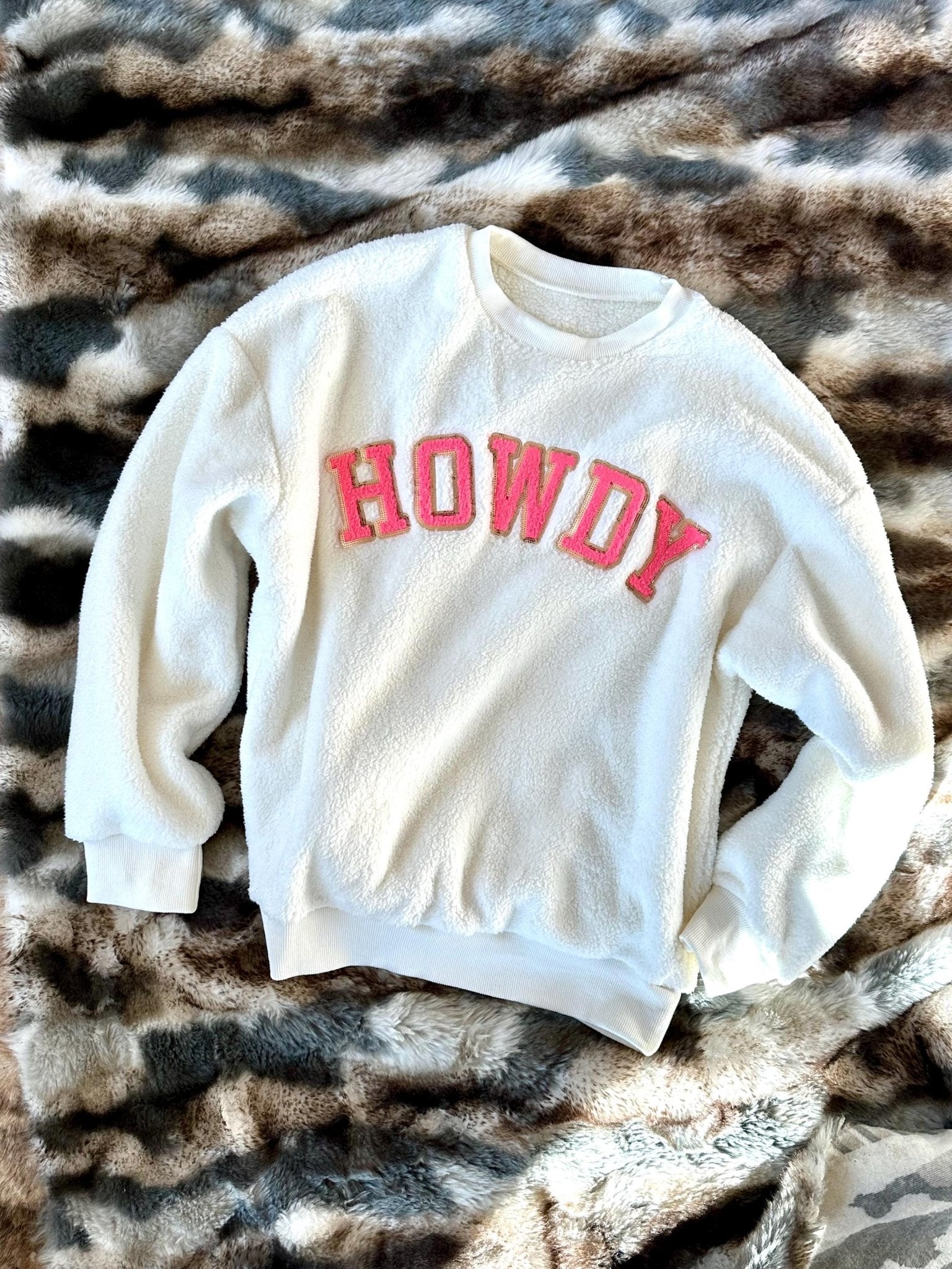 PINK HOWDY SWEATSHIRT, Cowgirl Sweatshirt - Razels