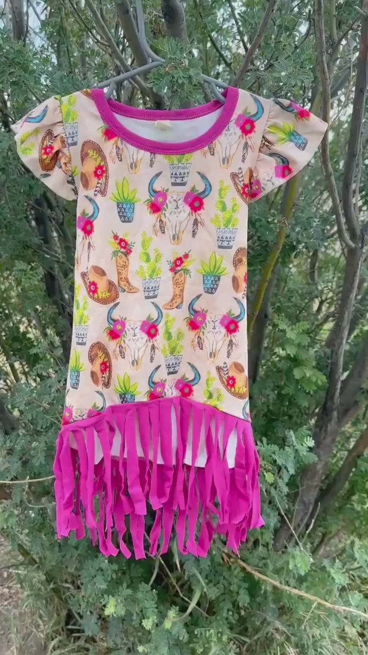 Cowgirl Fringe Tunic Dress: Western Birthday Outfit
