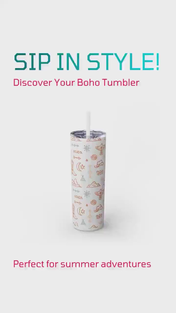 Boho Western Tumbler: 20oz Adventure Travel Mug