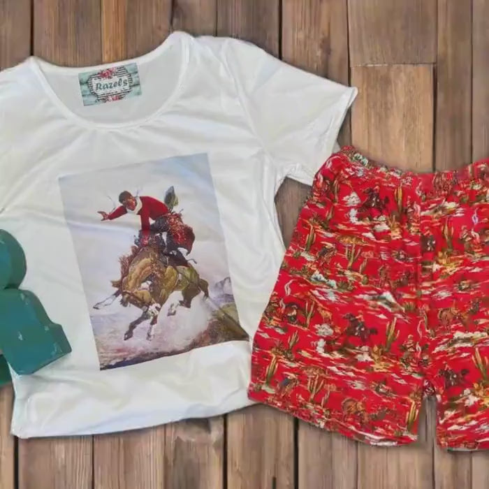 Cowboy Shorts & Cowboy T-shirt, Western Shorts