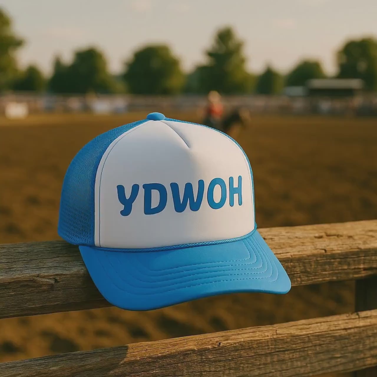 Backwards HOWDY Trucker Hat, Embroidered Foam Cap