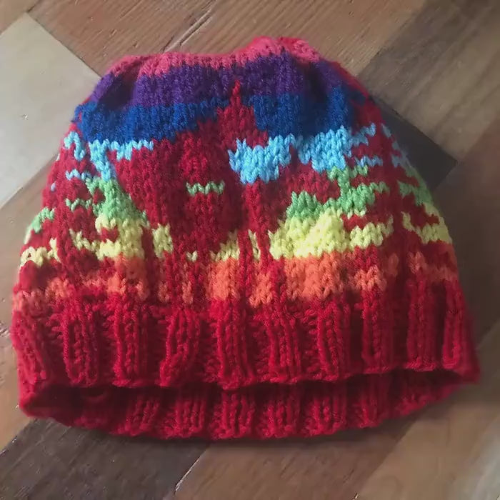 Rainbow Same Love Fornicators Hat – Gay Deer Knit Beanie, LGBTQ Pride Winter Hat