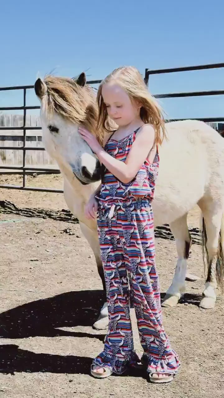 Cow Print Romper, Cowgirl Outfit