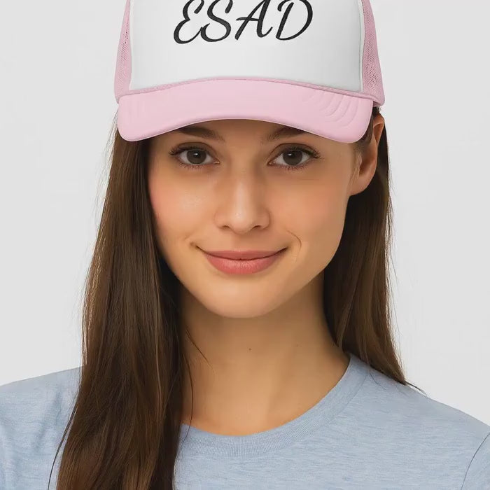 ESAD Trucker Hat,  Eat Shit and Die | Funny Embroidered Foam Cap | Divorce Gift