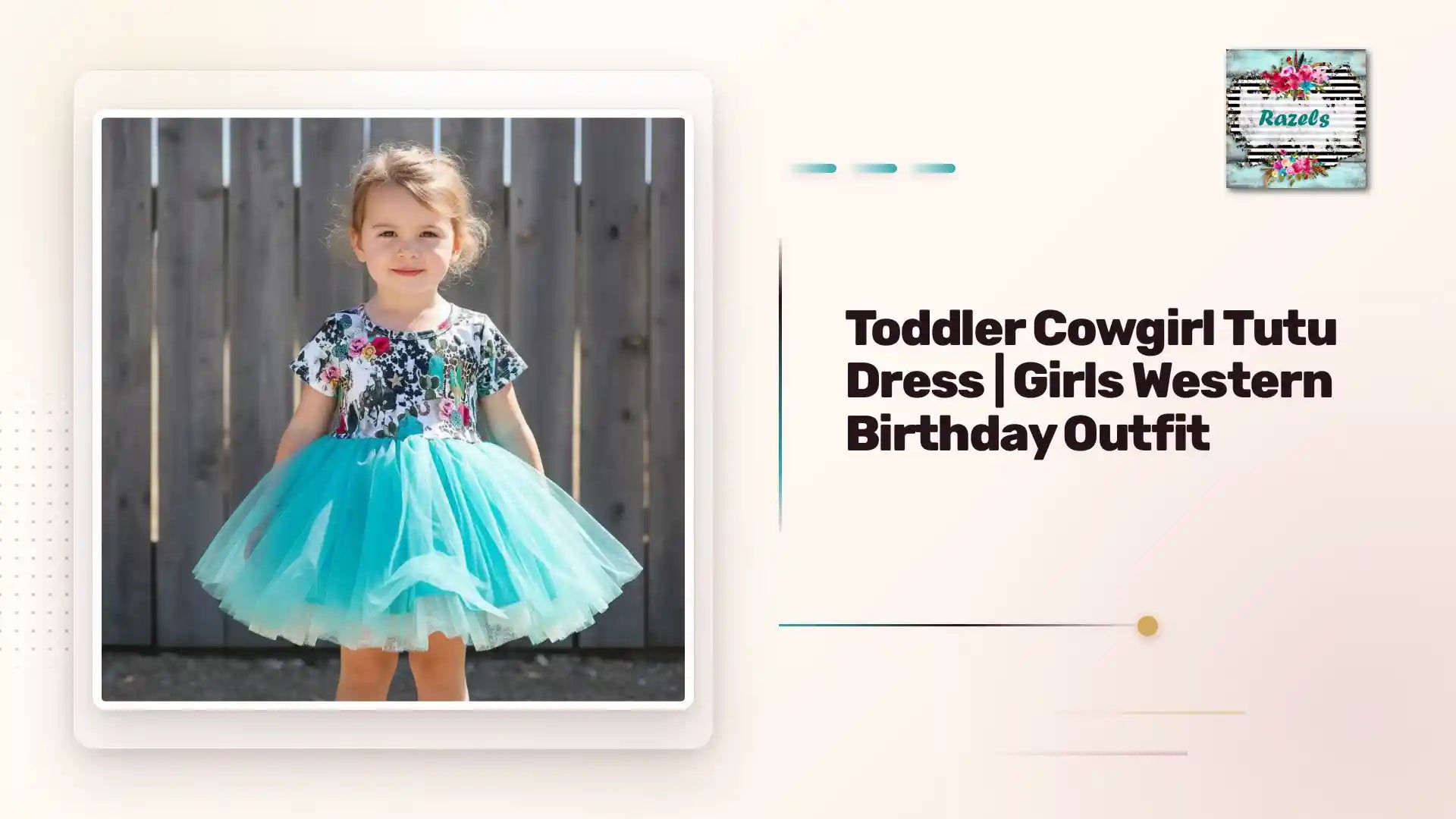 Toddler Cowgirl Tutu Dress | Girls Western Birthday Outfit by@Outfy