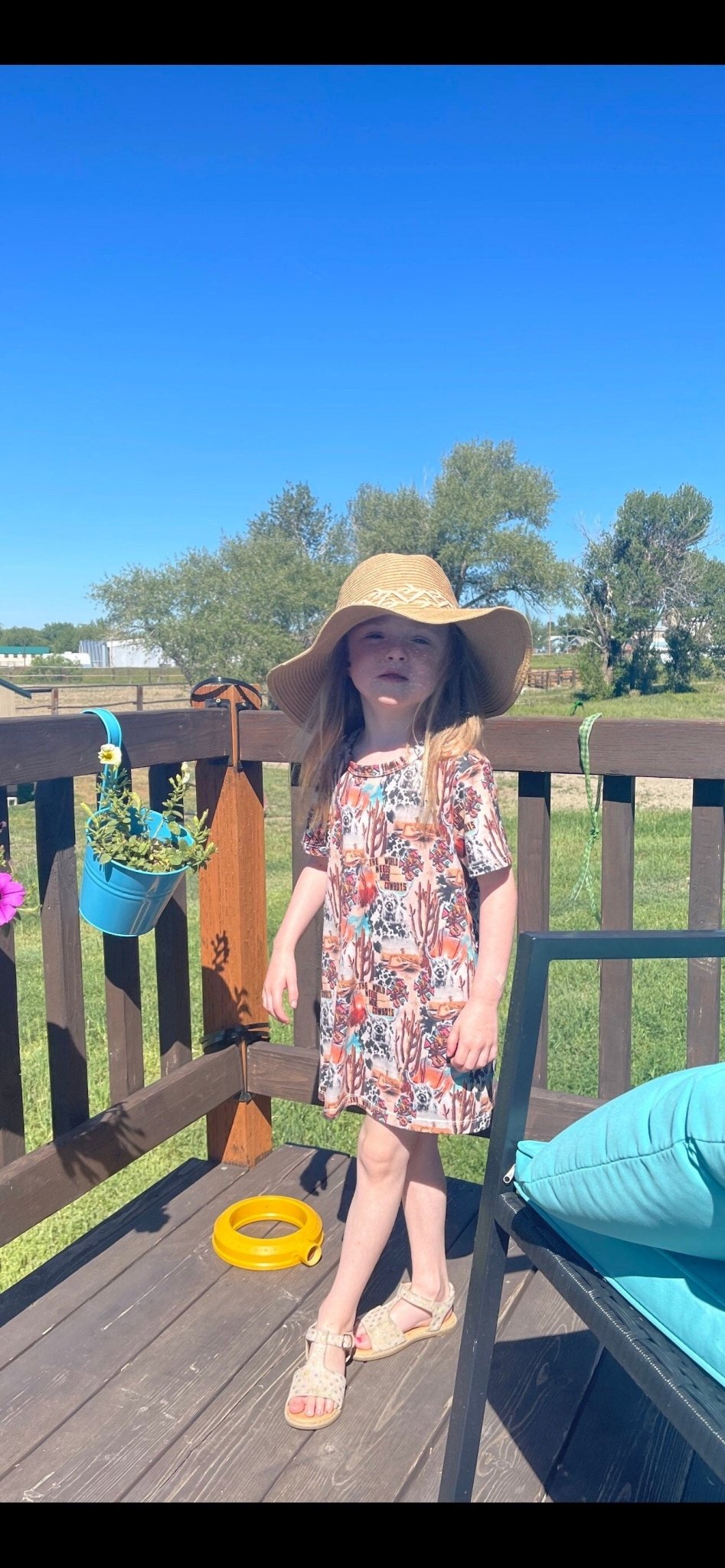 The World Needs More Cowboys T-shirt Dress Cowgirl Dress Western Cows and Cactus Tunic - Razels