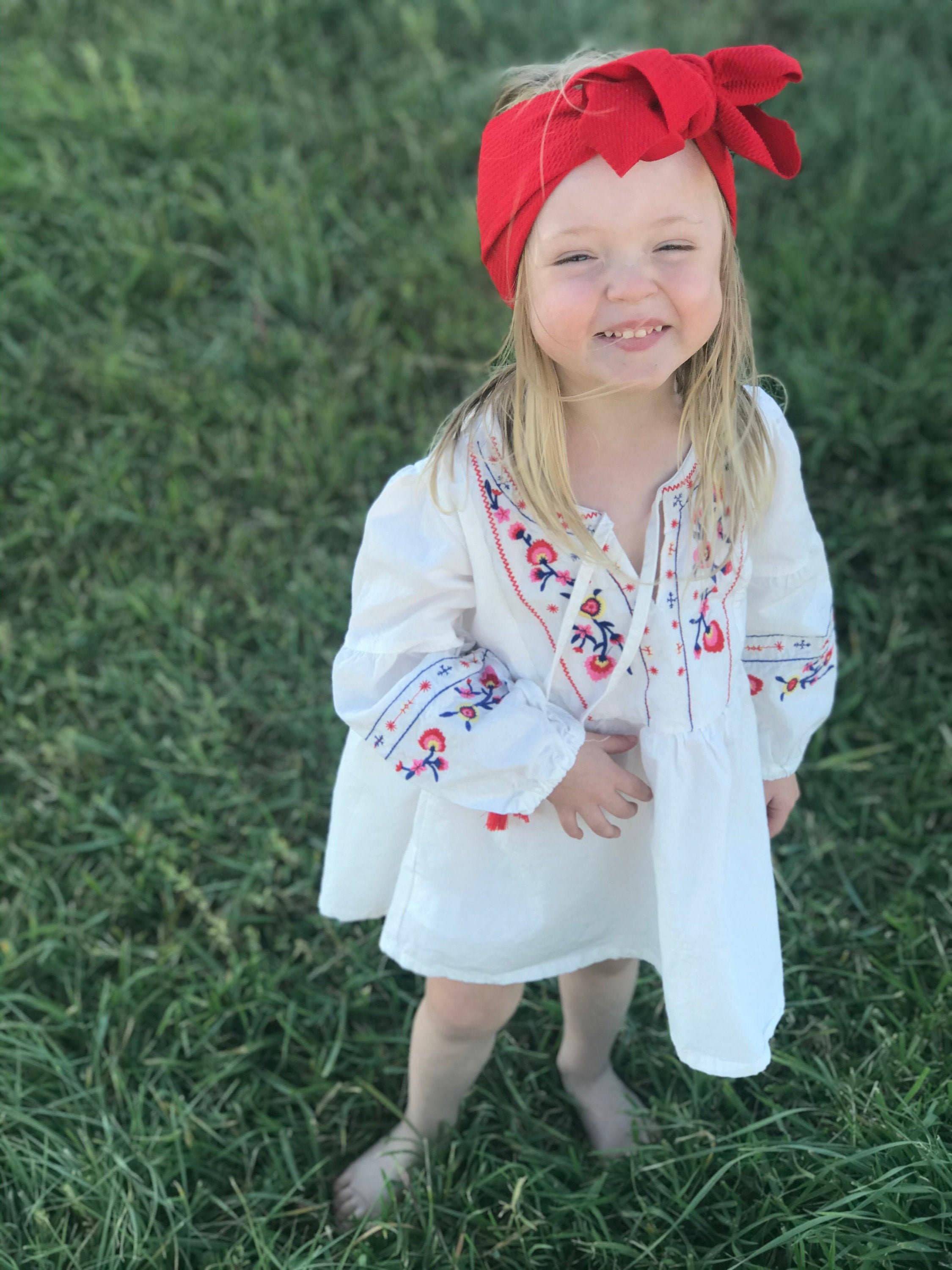 Girls' BOHO Embroidered Dress Tunic – Stylish Fall Outfit | Versatile Layering Piece
