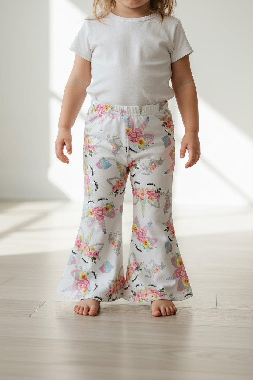 bell bottom pants for toddlers. Unicorn lover pants! 🦄 Toddler Unicorn Bell Bottoms🦄 And look at the price! 😍