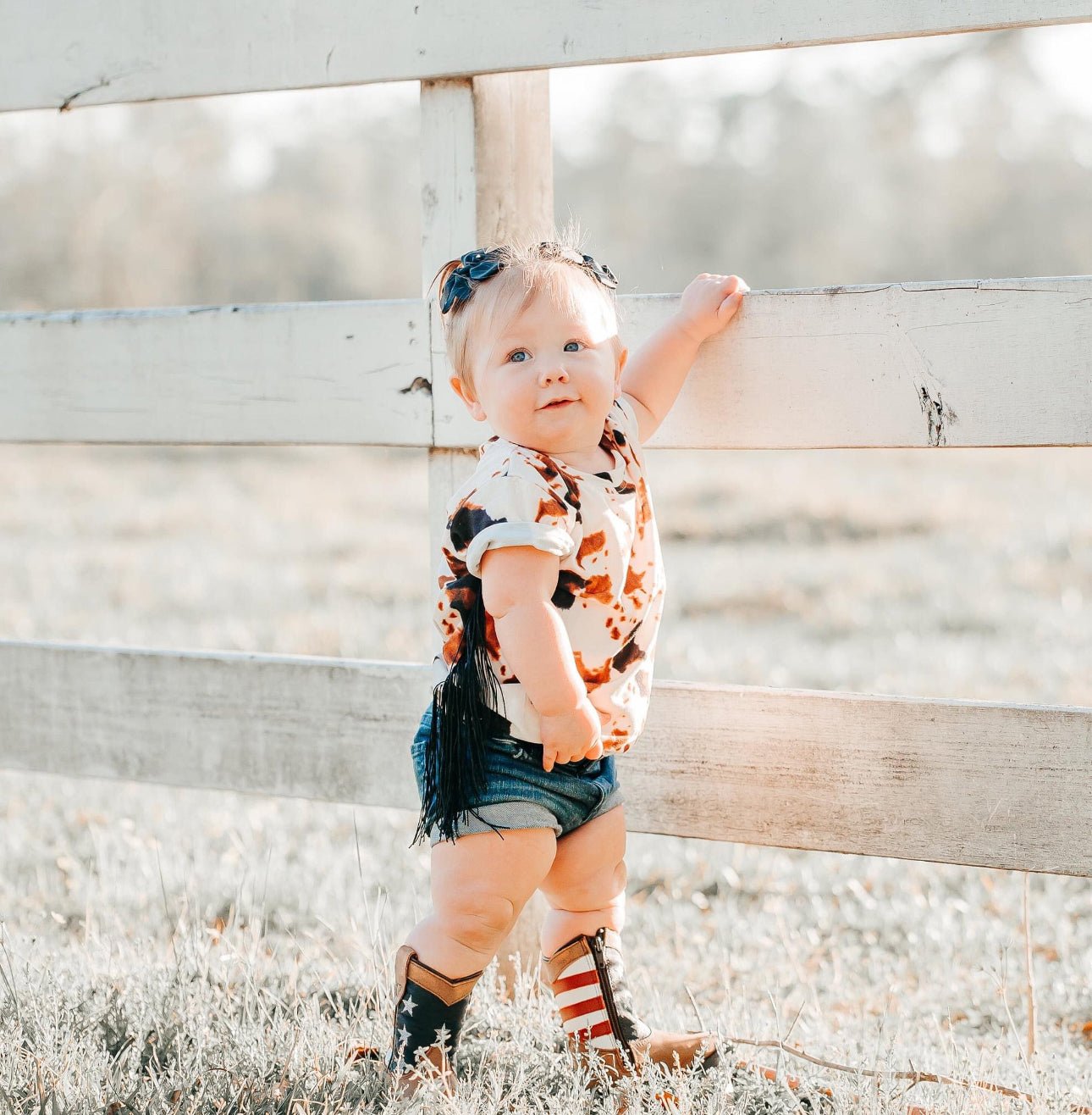 Western Fringe T-Shirt Dress | Girls Horse Cowprint Dress | BOHO Horse Tunic - Razels