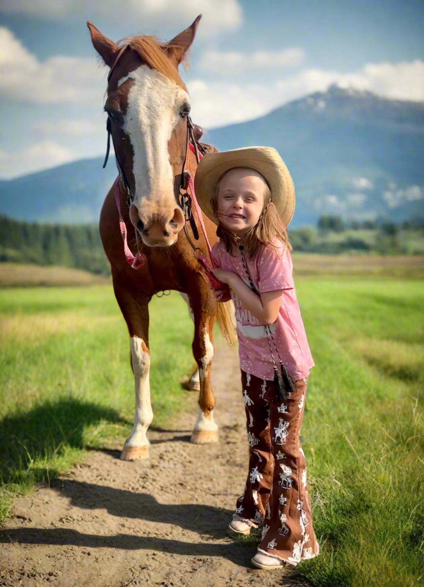 Western Rodeo Flared Jeans, Retro COWGIRL Flare Jeans Bell Bottoms Western Bell Bottoms Kids Vintage Bell Bottoms - Razels