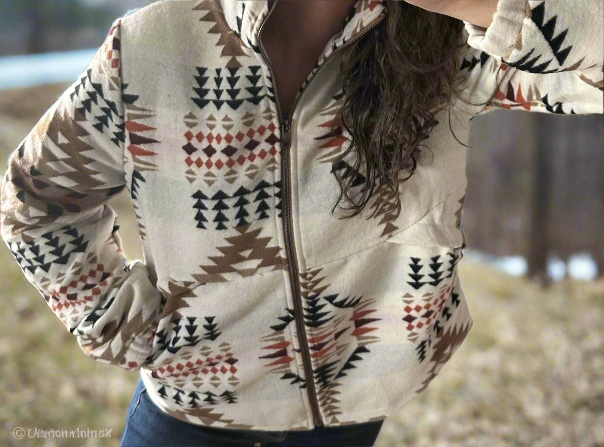 Women's Fall Style Jacket |Southwestern Jacket, Aztec Coat, Western Women Jacket - Razels